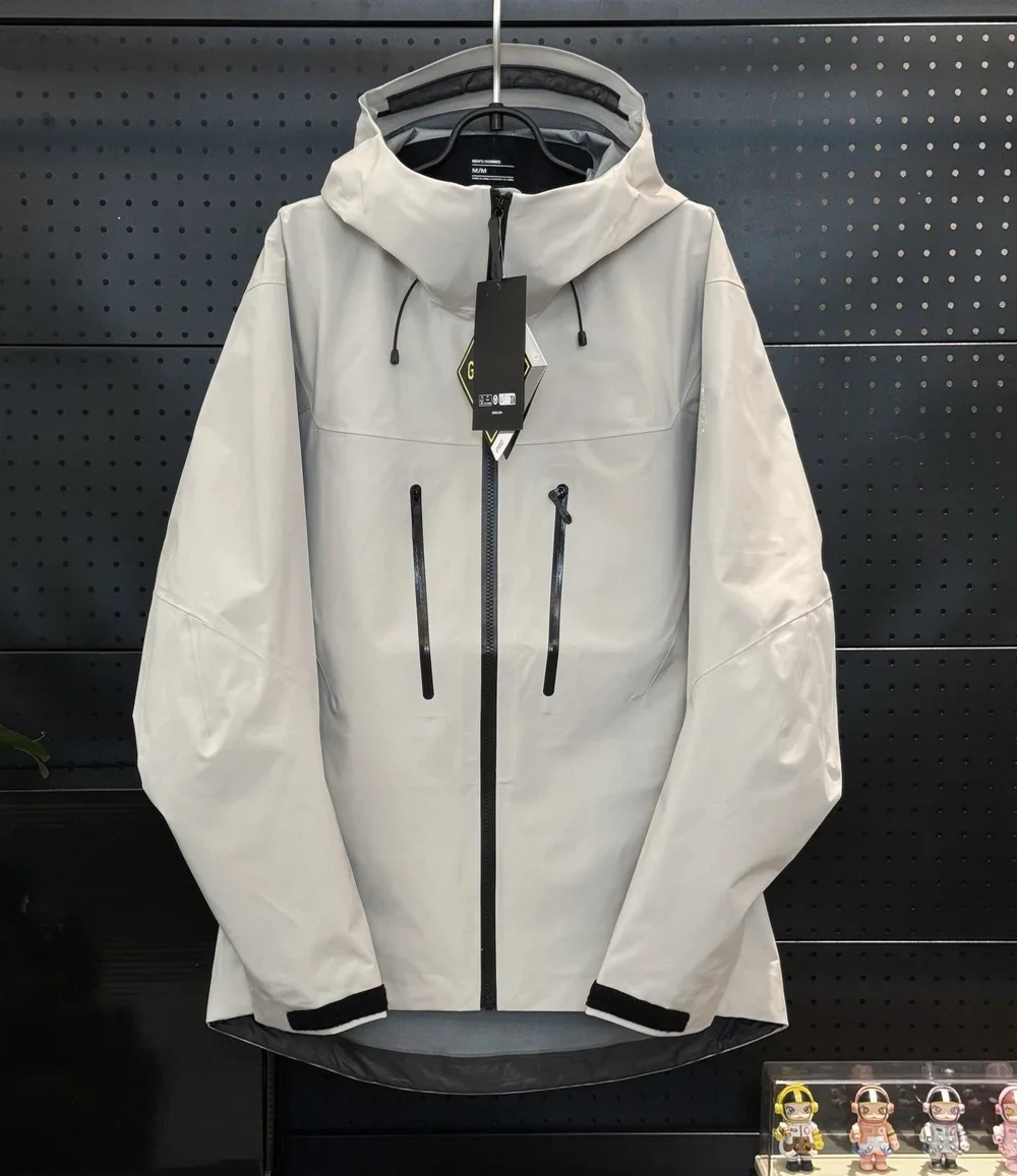 Black With Diy Logo Recco AR6 AP SV Hardshell Jacket Underarm Openings GORE-TEX Triple-proof Technology windproof Waterproof Outdoor Outerwear