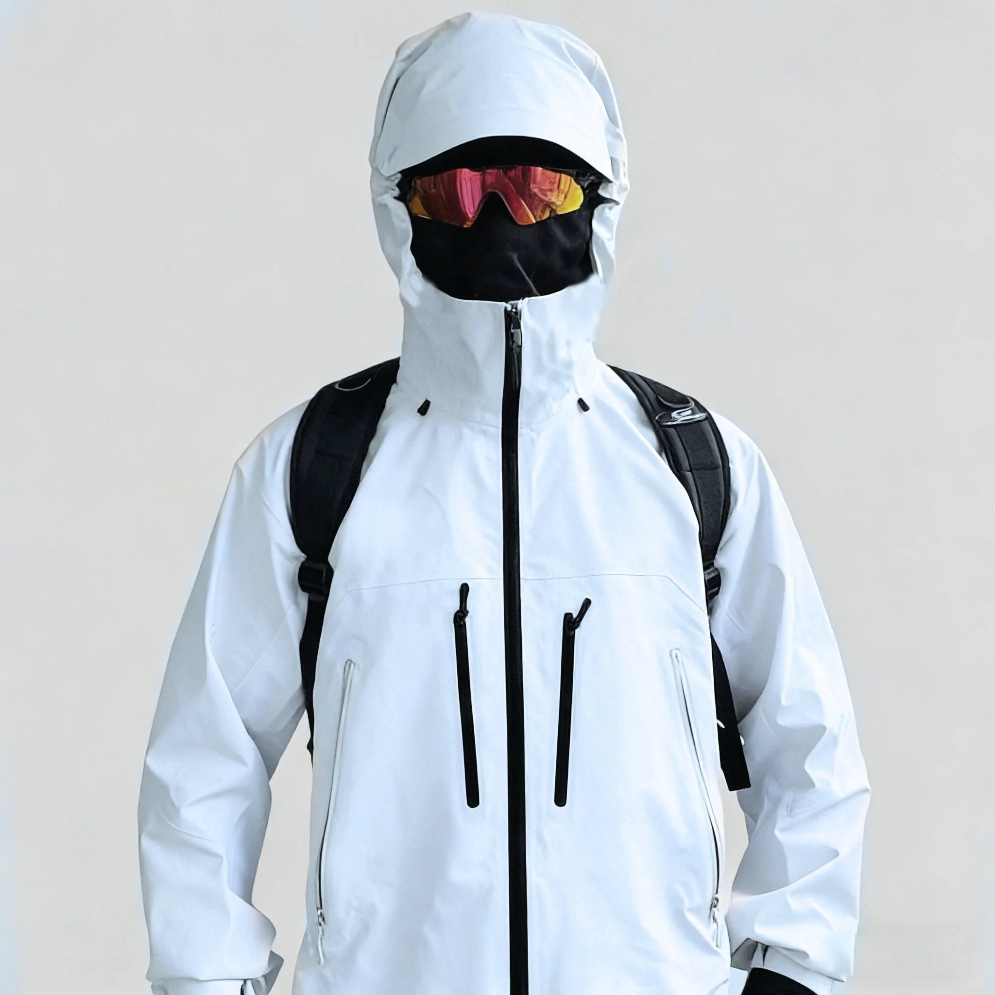 IceBlue AR With Diy Logo AP SV7 Recco Windproof Waterproof Hardshell Jacket Underarm Openings GORE-TEX Triple-proof Technology Fabric Outerwear Outdoor