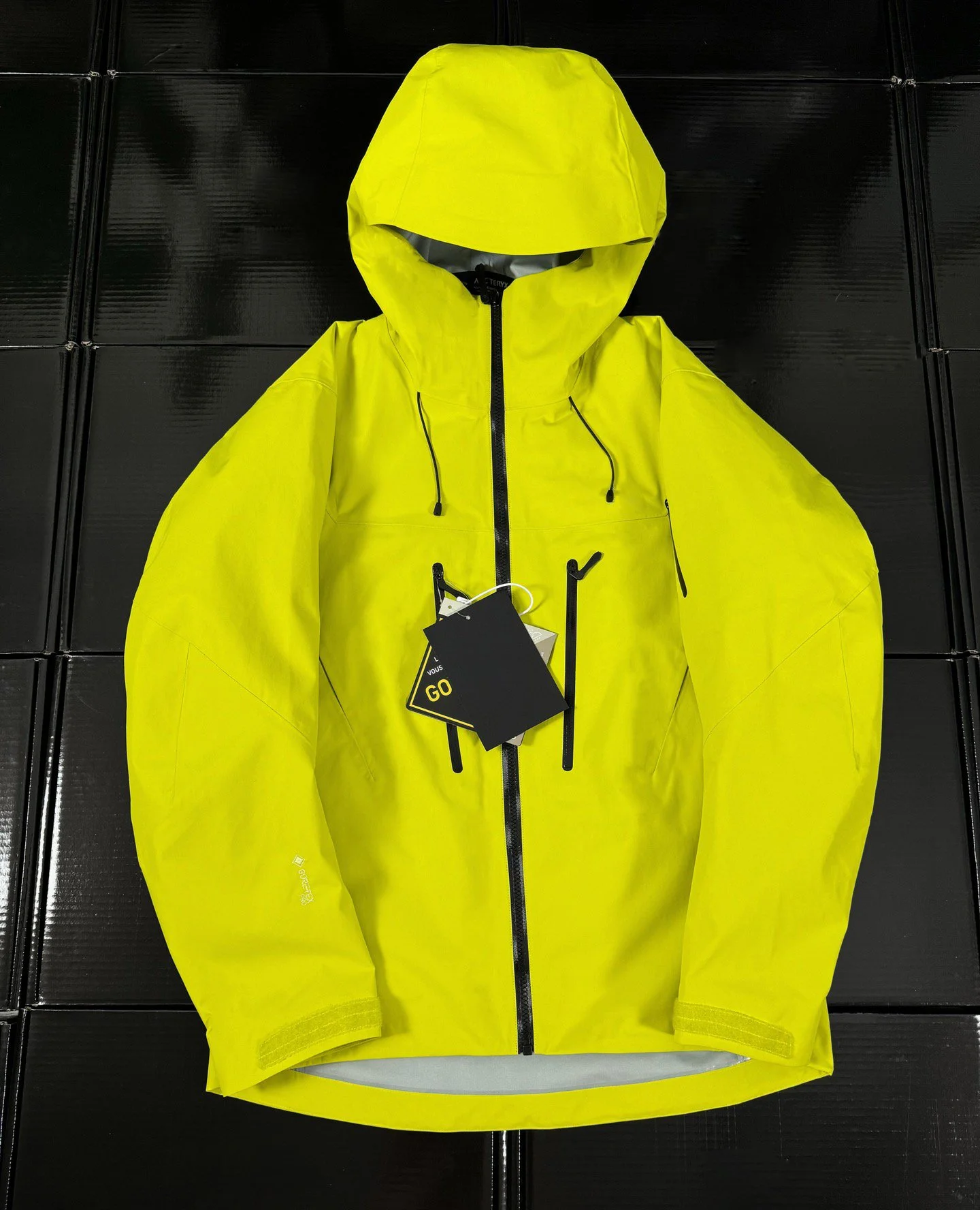 Blue With Diy Logo AR7 AP SV Recco Puffer Jacket 3-in-1 Removable Down Coat Three Ways to Wear GORE-TEX Triple-proof Technology Windproof Waterproof Outdoor Outwear