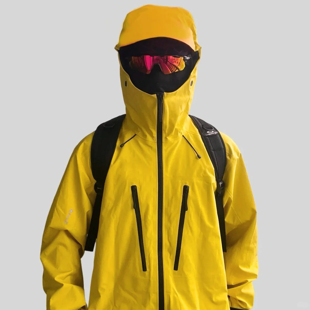 Orange AR AP7 SV With Diy Logo Recco Underarm Openings GORE-TEX Triple-proof Technology Hardshell Jacket Windproof Waterproof Outdoor Outerwear