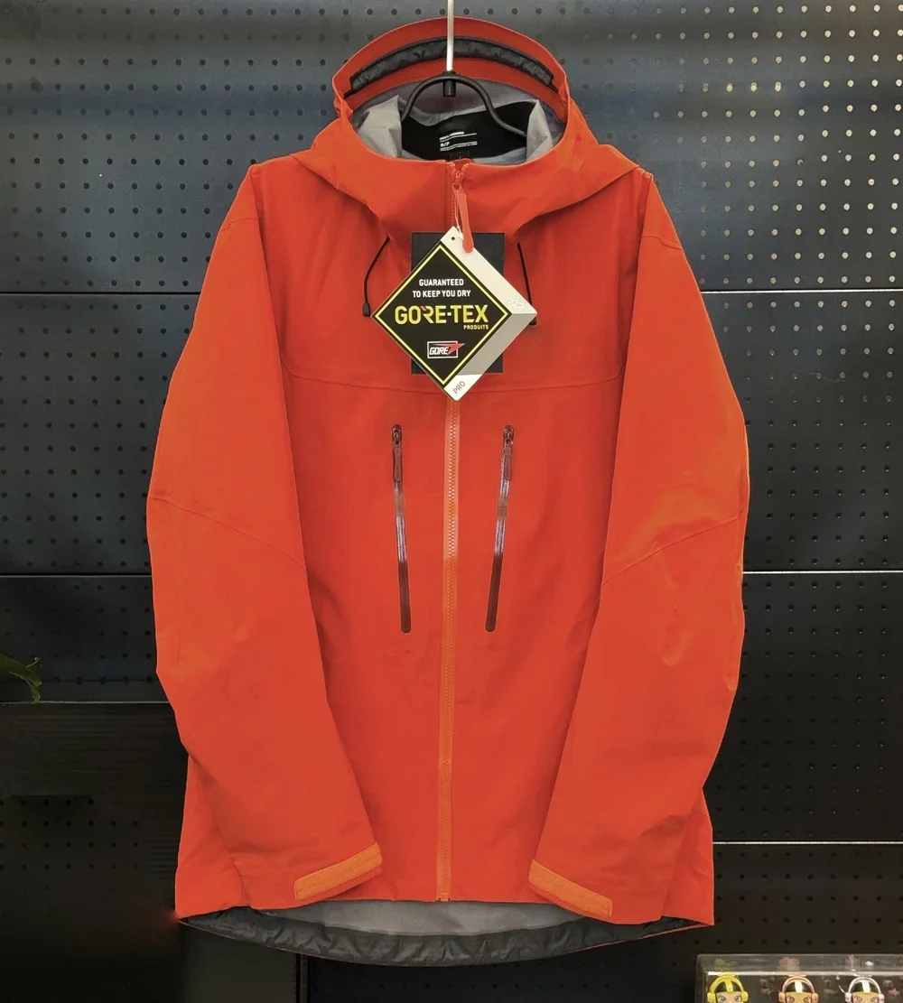 Black With Diy Logo Recco AR6 AP SV Hardshell Jacket Underarm Openings GORE-TEX Triple-proof Technology windproof Waterproof Outdoor Outerwear