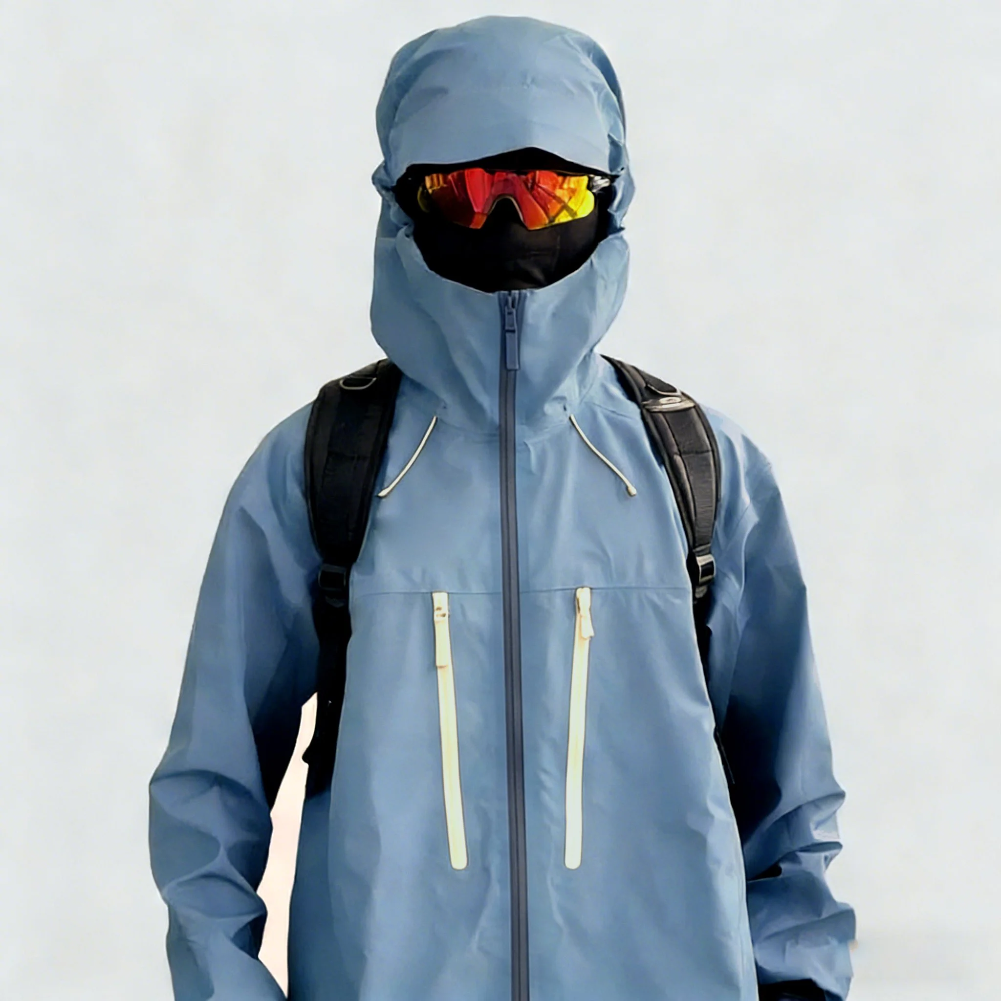 Blue AR6 With Diy Logo Recco AP SV Underarm Openings GORE-TEX Triple-proof Technology Hardshell Jacket Windproof Waterproof Outdoor Outerwear