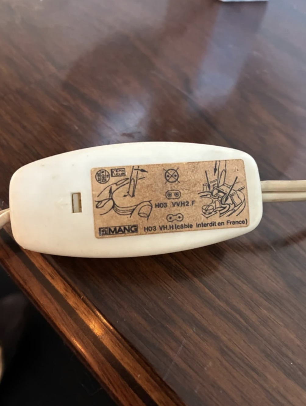 Marmeren Tafellamp met Katoenen Kap