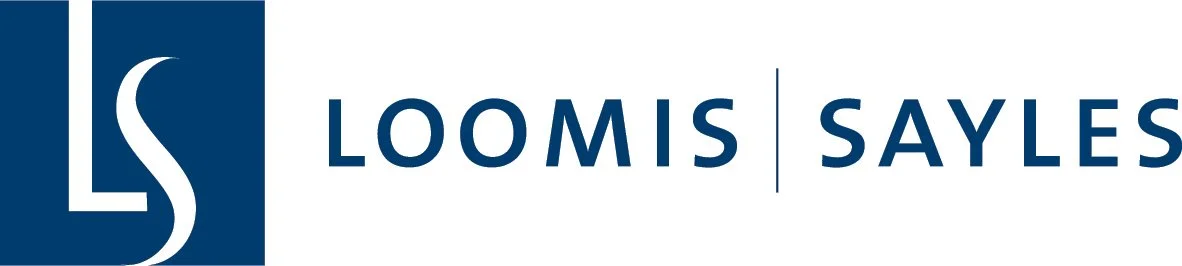 Loomis Sayles logo with a stylized 'LS' in a dark blue square and the company name written beside it.