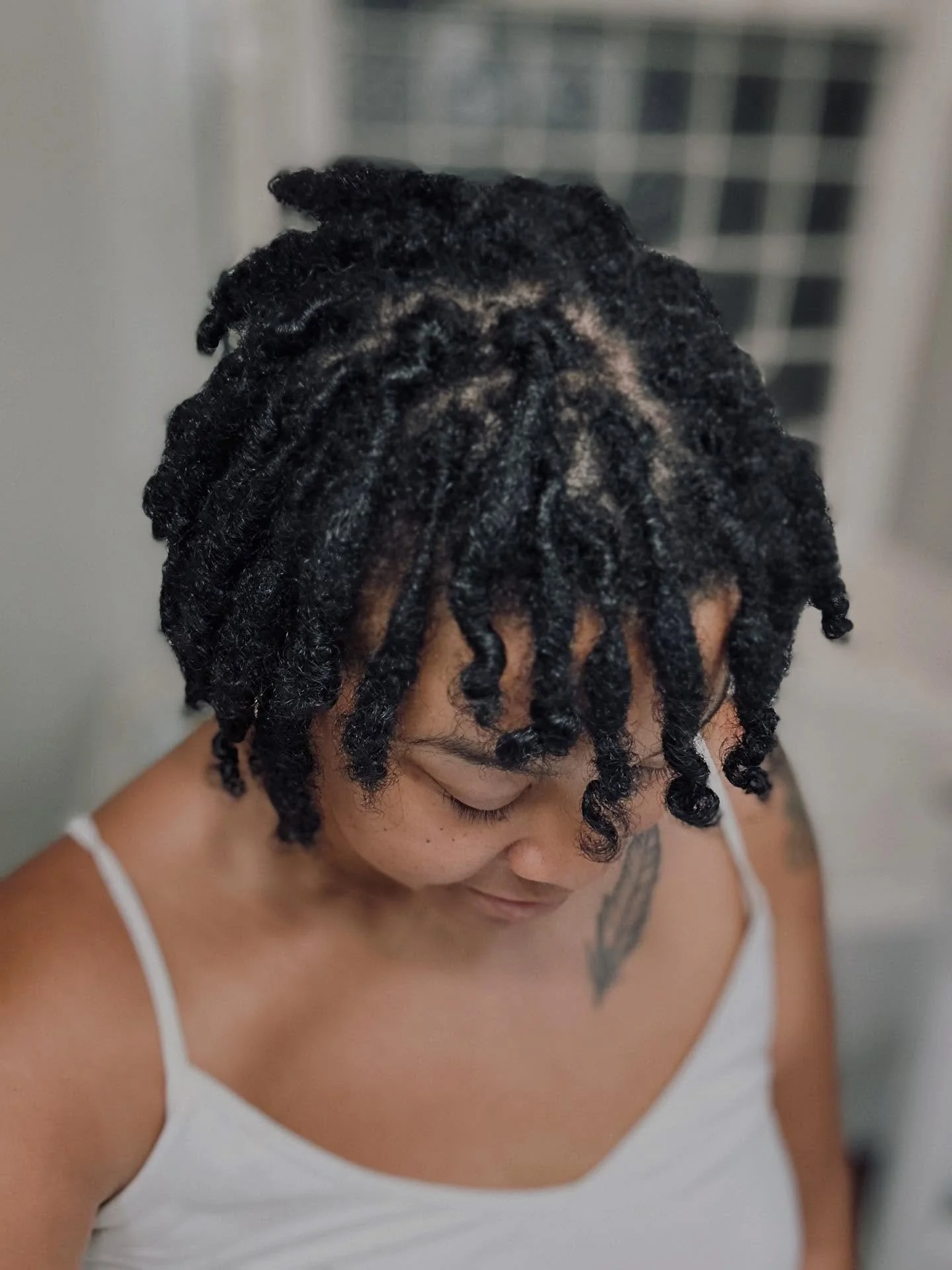 Loc journey from April this year to now. 

I&rsquo;m retwisting my hair product free and loving it. 
It&rsquo;s been such a rebirth of self on this journey and I have so much love and appreciation for my crown because of it. It was hard in the beginn