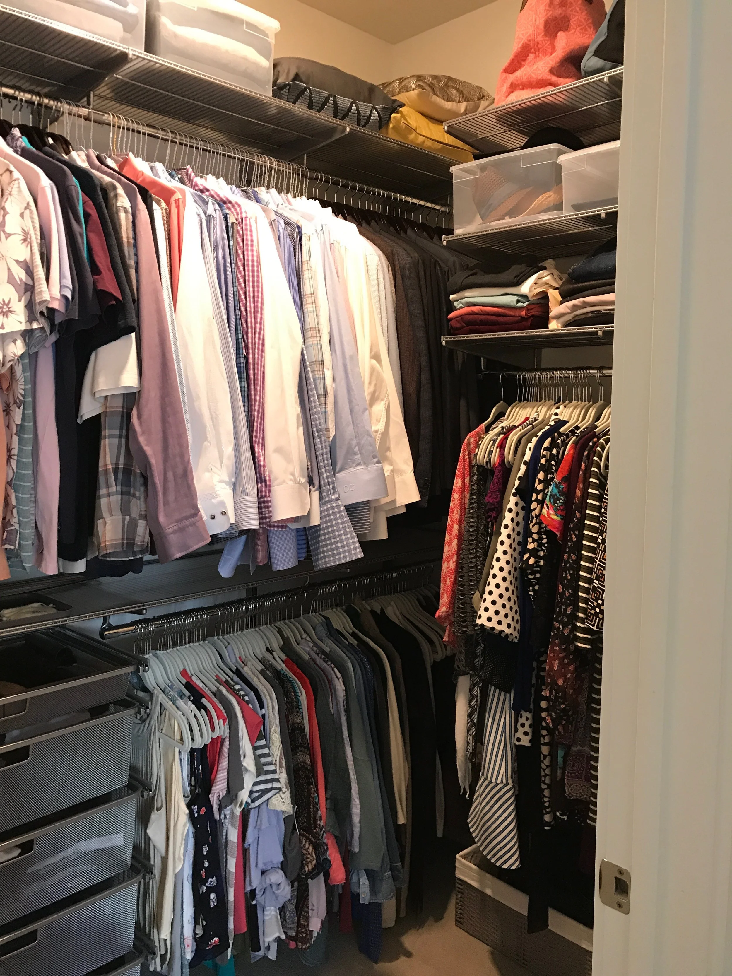 After Closet organization project in Rochester Minnesota