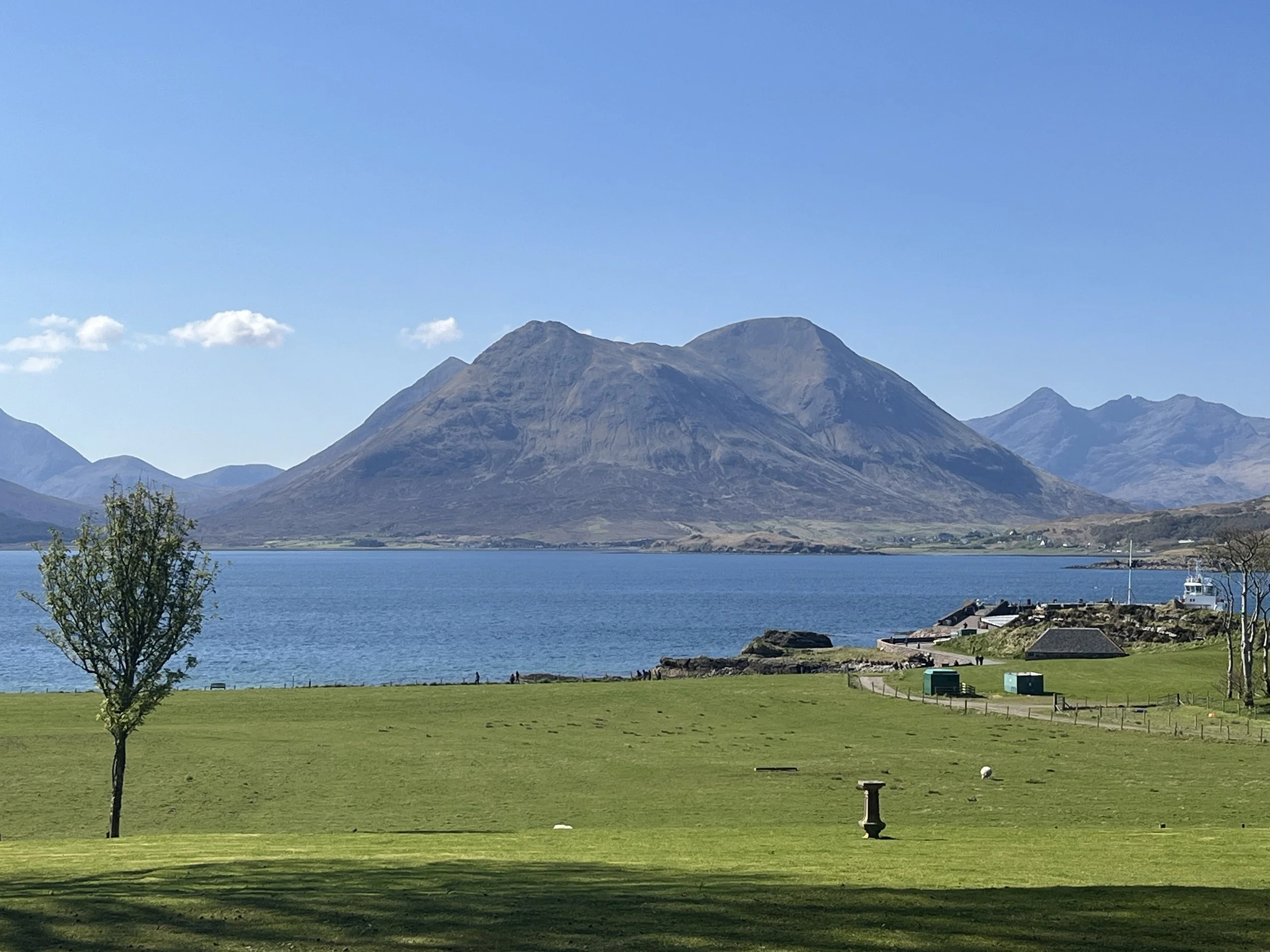 View of Skye and the Cuillins from Raasay, where Rhoda grew up