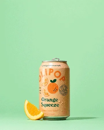 OLIPOP Orange Squeeze Straw gif