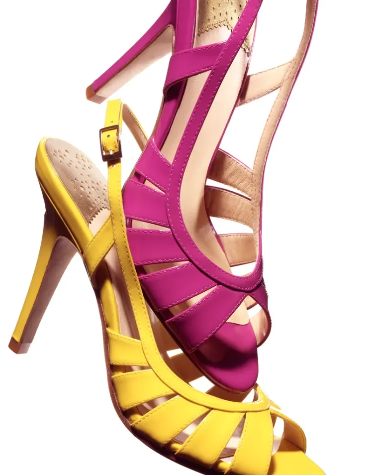 CH Pink Yellow Heels