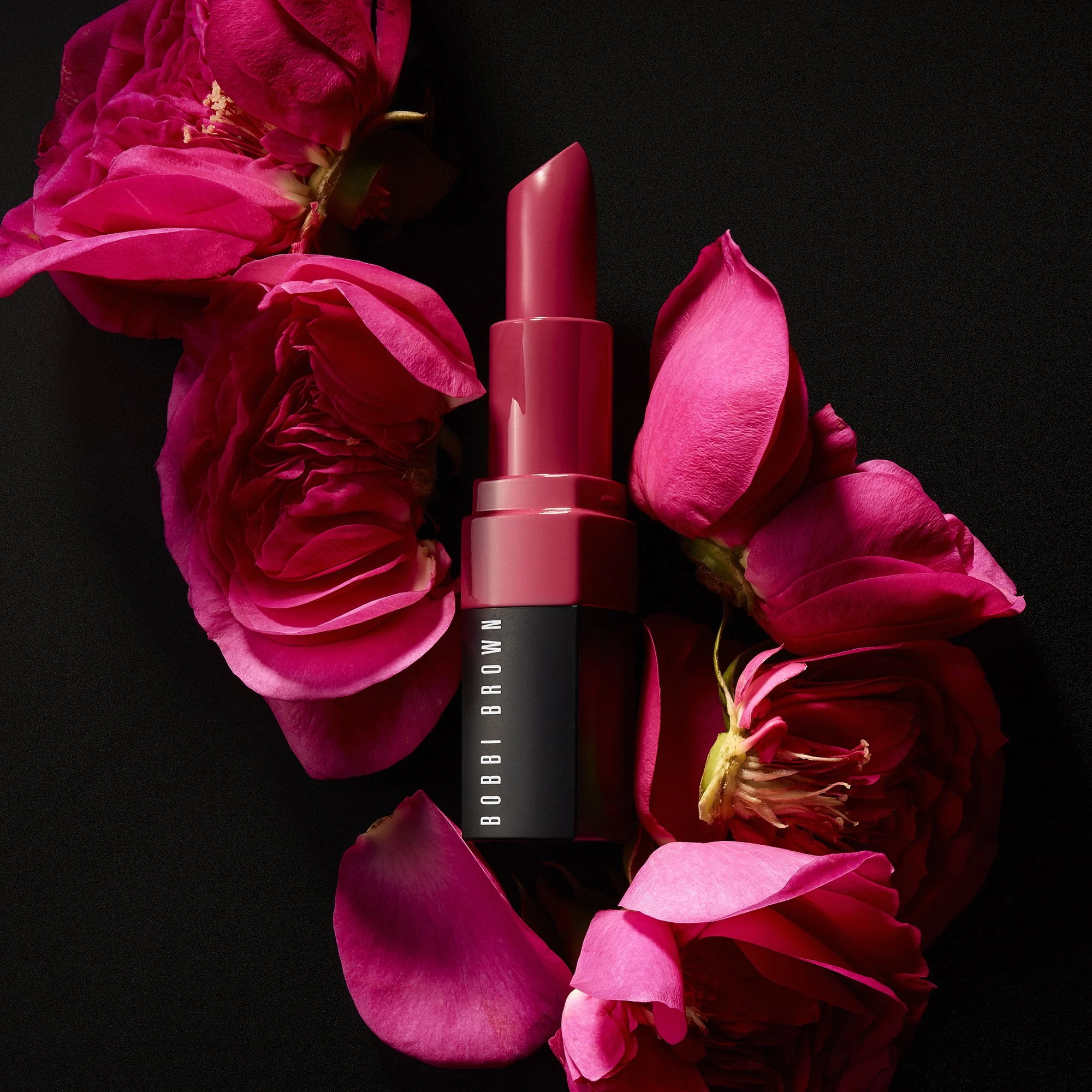 Bobbi Brown Crushed Lip Color Cali Rose, cosmetic product photography by Rich Begany