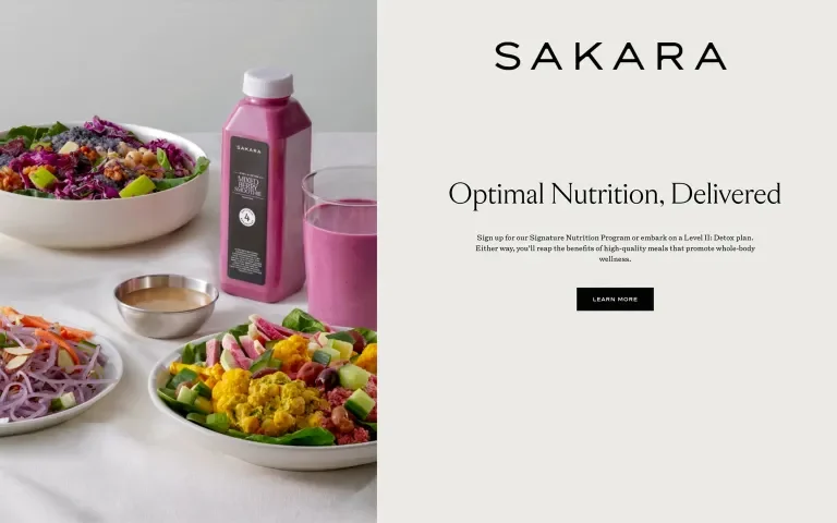 SAKARA Homepage Vignette