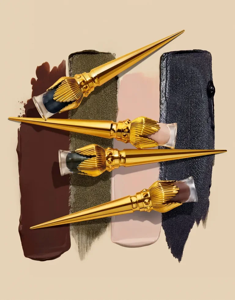 Louboutin Metallic Nude