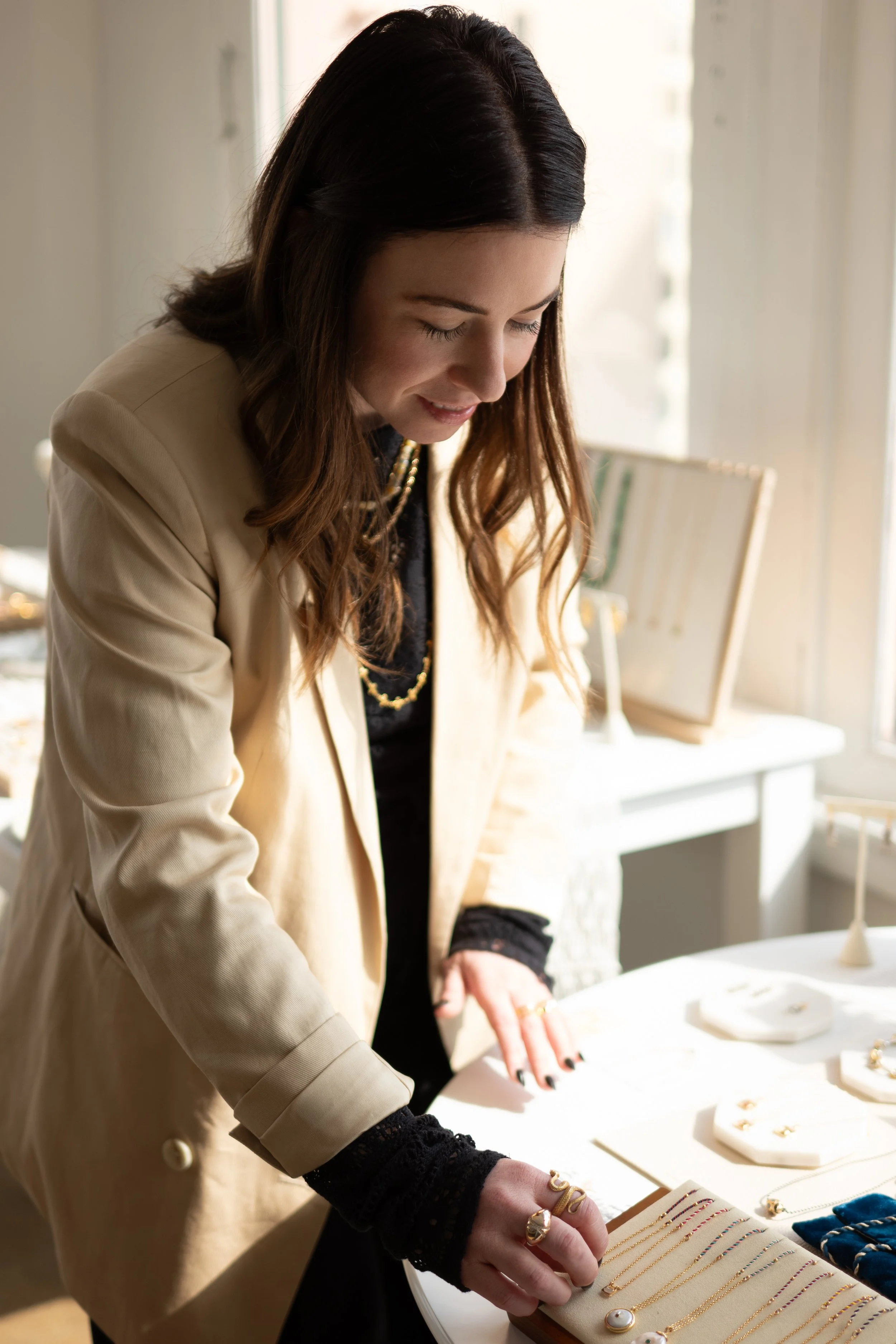 photo of golden hour sales founder in the showroom