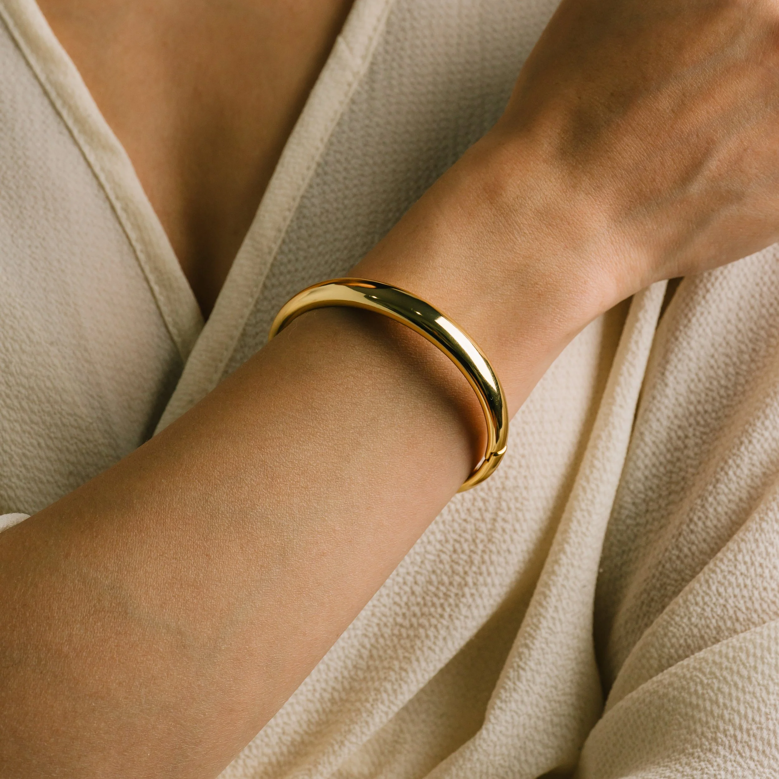 Lover's Tempo jewelry cuff bracelet on model