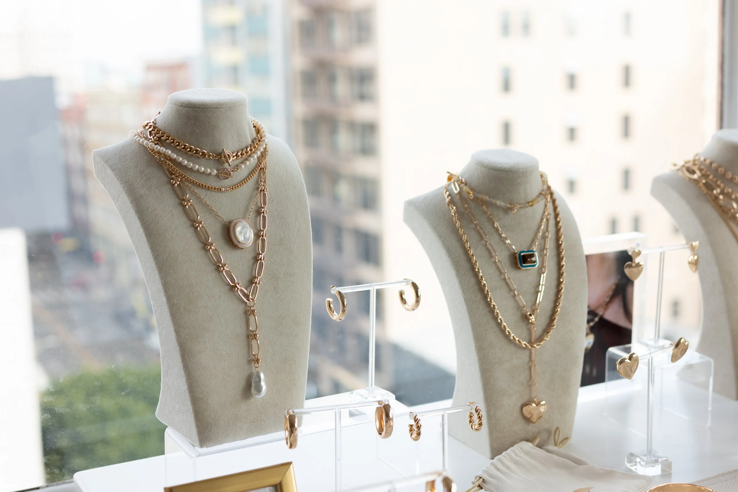 jewelry brands on display at golden hour showroom