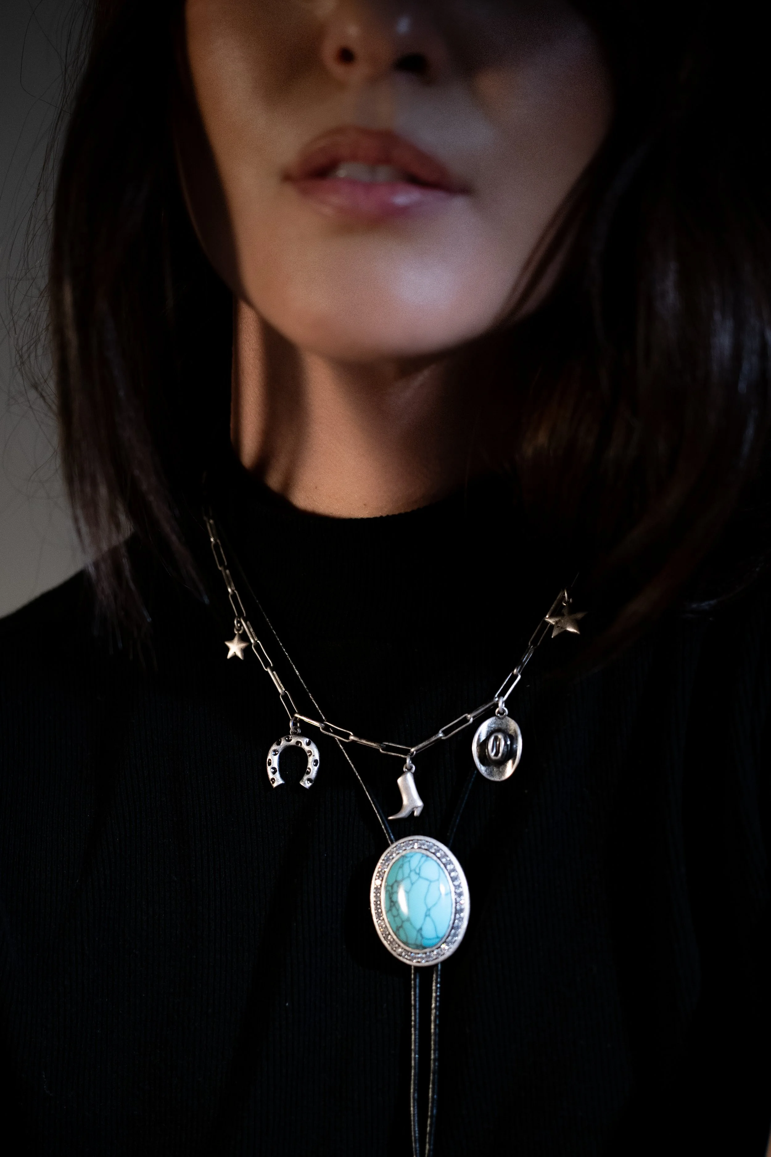 Leeada jewelry on model