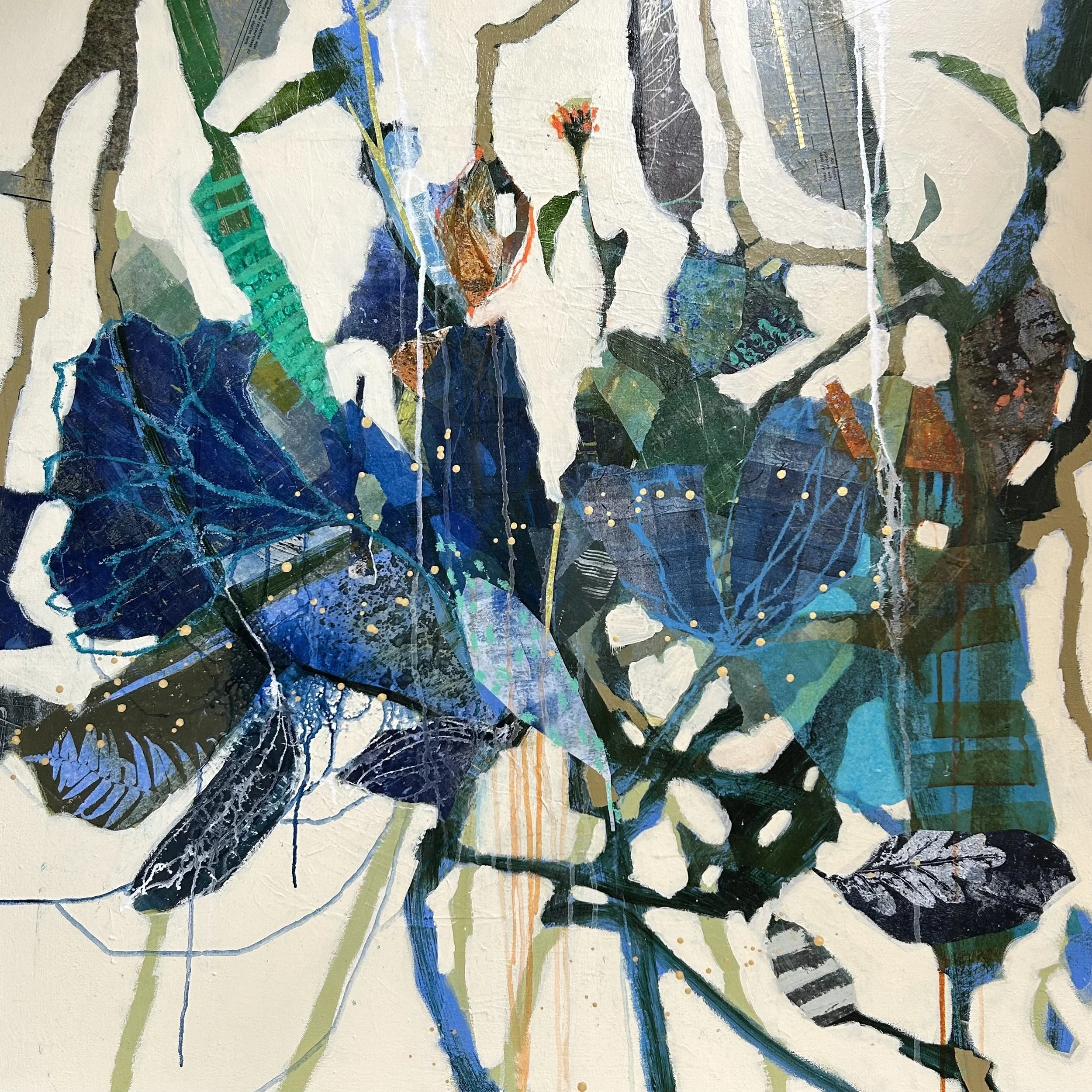 THE BLUE GLORIES (sold)
36x36" / acrylic