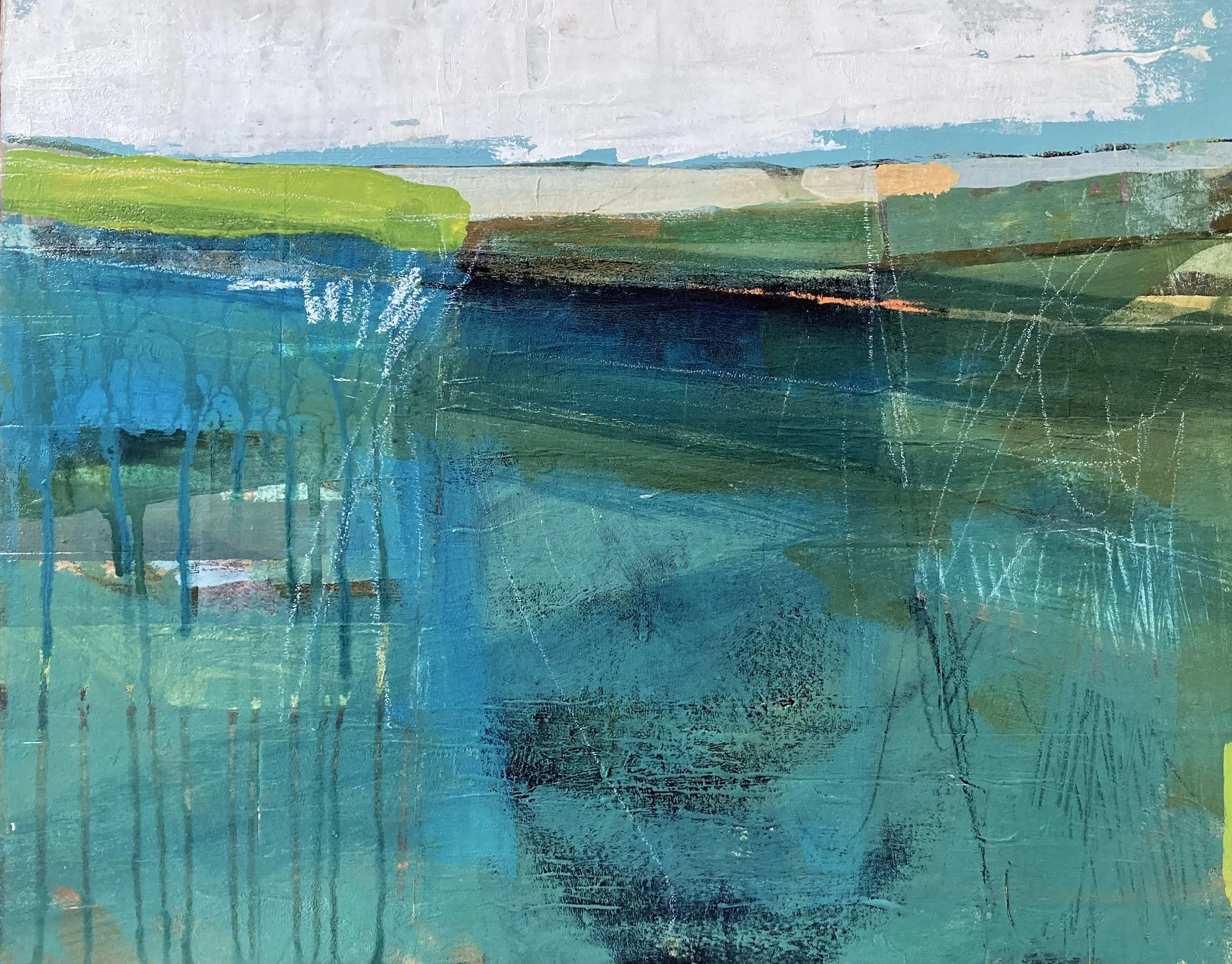 STILL WATERS
20x16" / acrylic