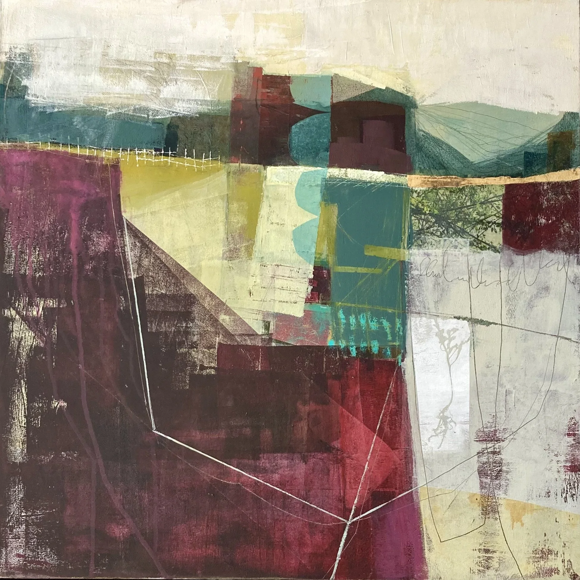 RED CLAY (sold)
30x30" / mixed media