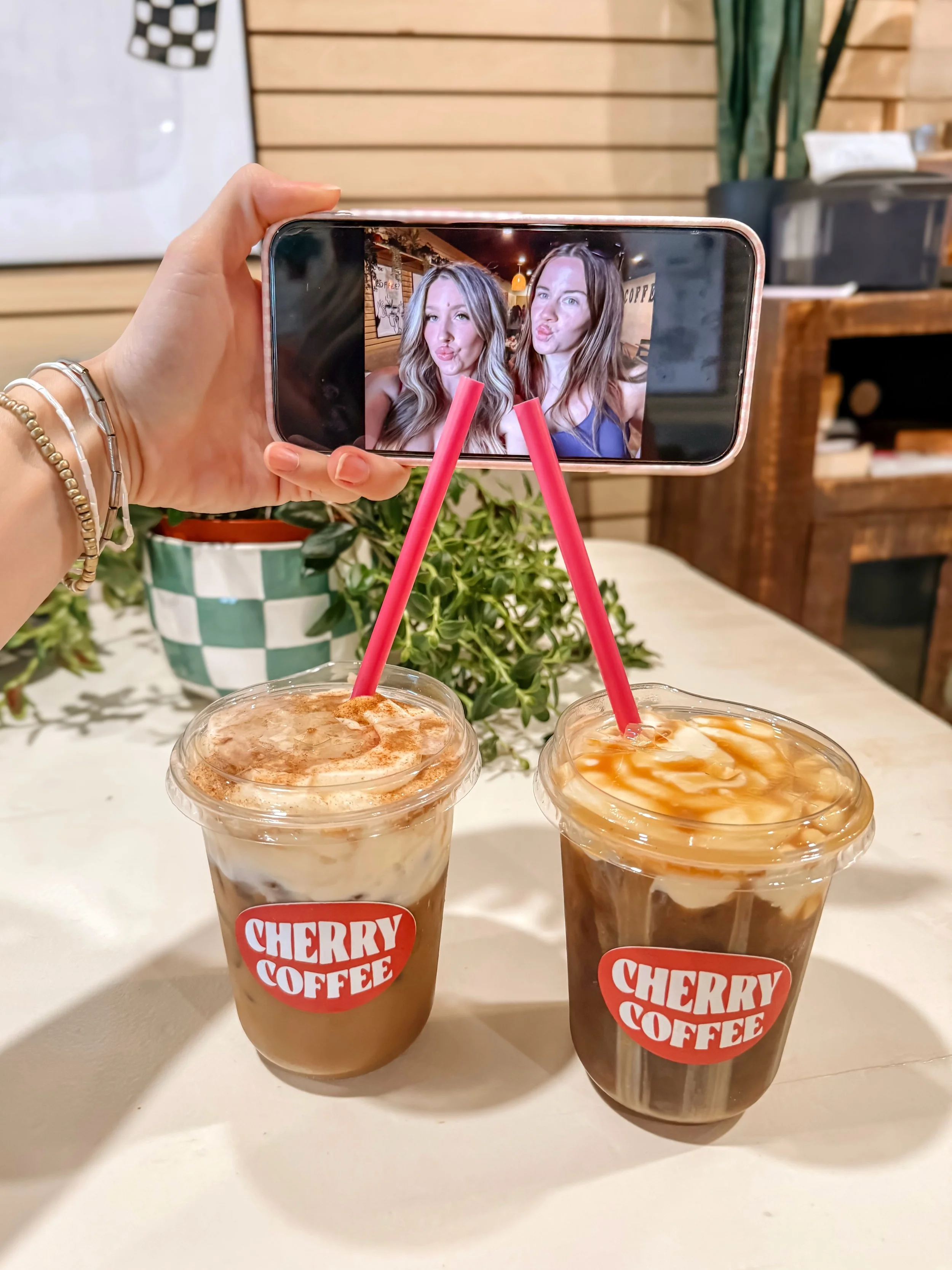 Just two girls romanticizing their coffee run &mdash; and you should too! ☺️
PS: download the Cherry Coffee Cafe app for ordering and menu! 

LOCAL CAFFEINE DEALERS | OPEN DAILY
located at 📍2580 AZ-95 # 106, Bullhead City, AZ
✨7-4 Monday - Friday 
✨