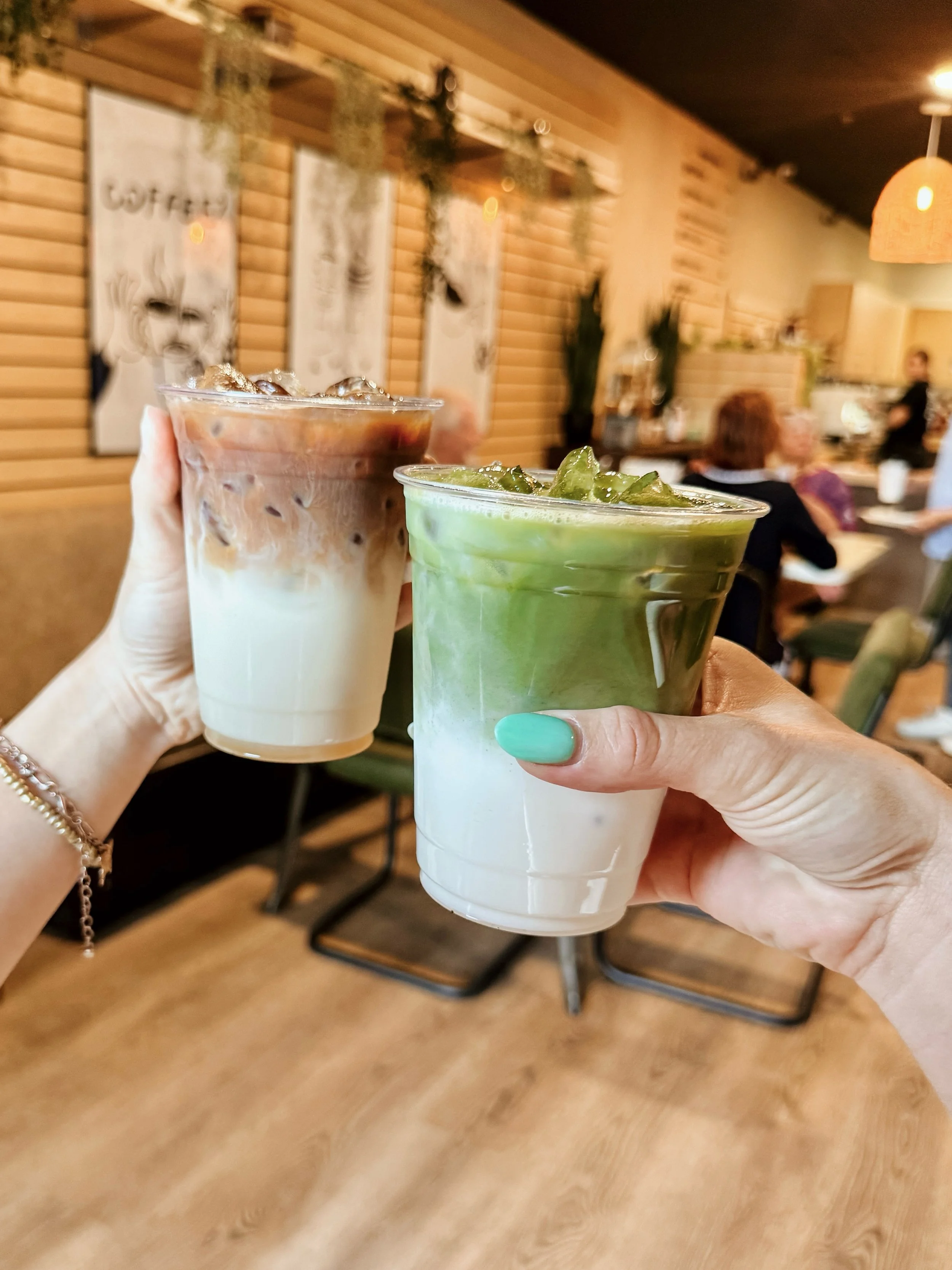 Choose your fighter: latte☕️ or matcha🍵

LOCAL CAFFEINE DEALERS | OPEN DAILY
located at 📍2580 AZ-95 # 106, Bullhead City, AZ
✨7-4 Monday - Friday 
✨8-2 Saturday-Sunday
📲 CALL/TEXT your order for pickup +1 (928) 404-5530
#cafe #coffeeshop #matcha #