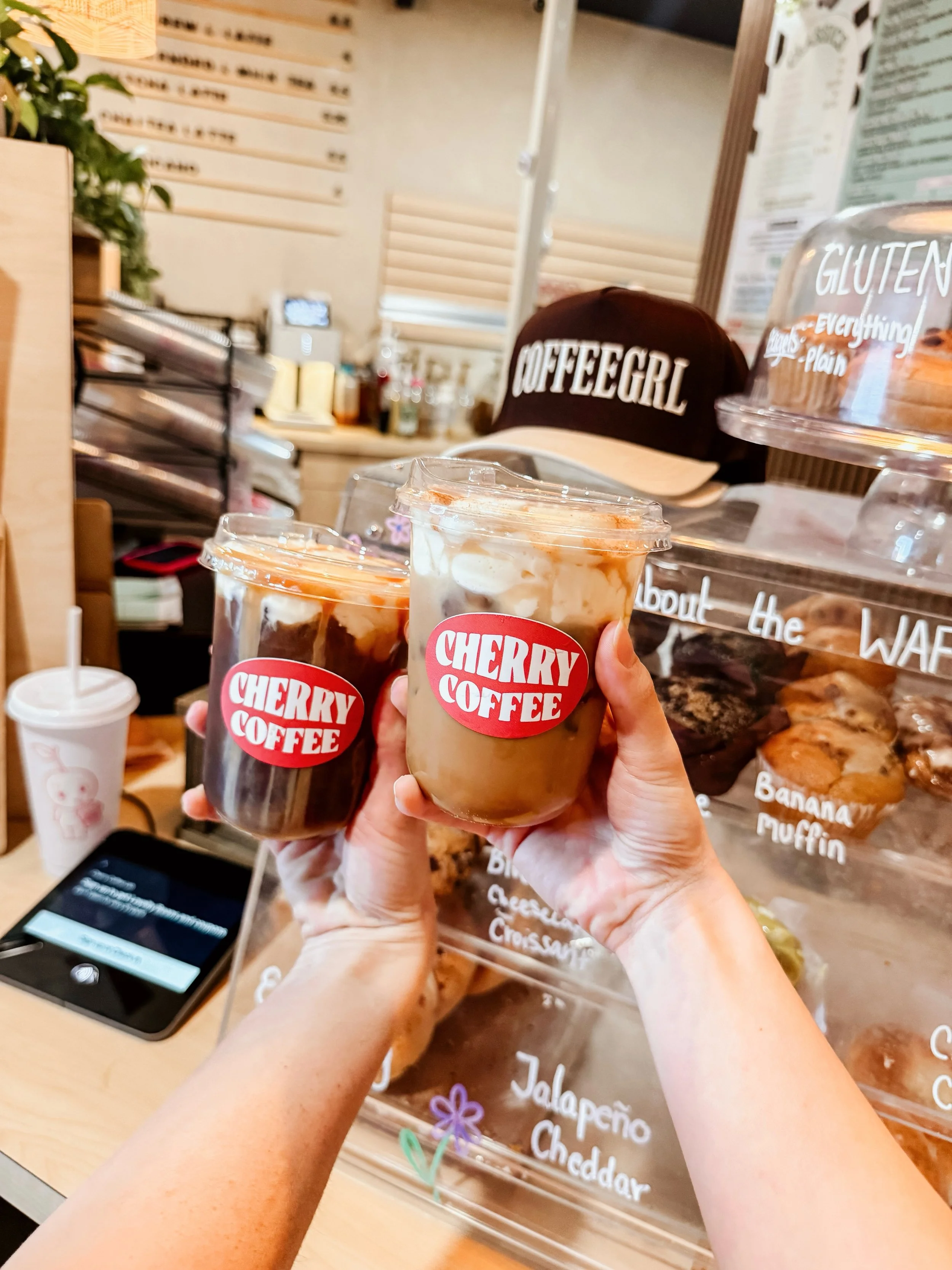 smooth latte, bold cold brew. Which one are you reaching for? 😋
Check out our App - Cherry Coffee Cafe for menu, updates, and ordering! 

Did you know we are also Cherry Coffee Lab? Your local roastery, selling beans for all our coffee lovers to hav