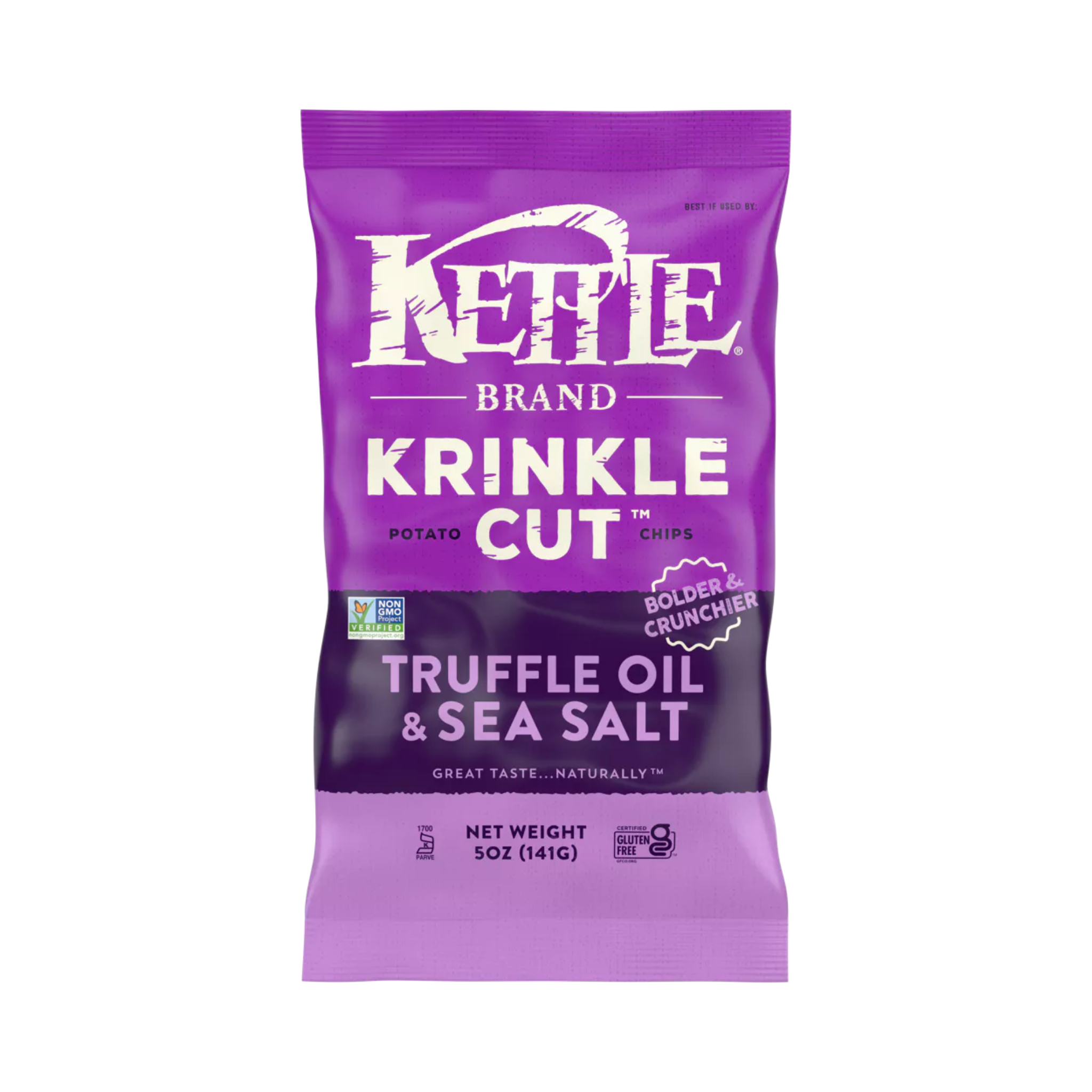 KETTLE BRAND Krinkle Truffle Oil + Sea Salt Chips, 5 oz