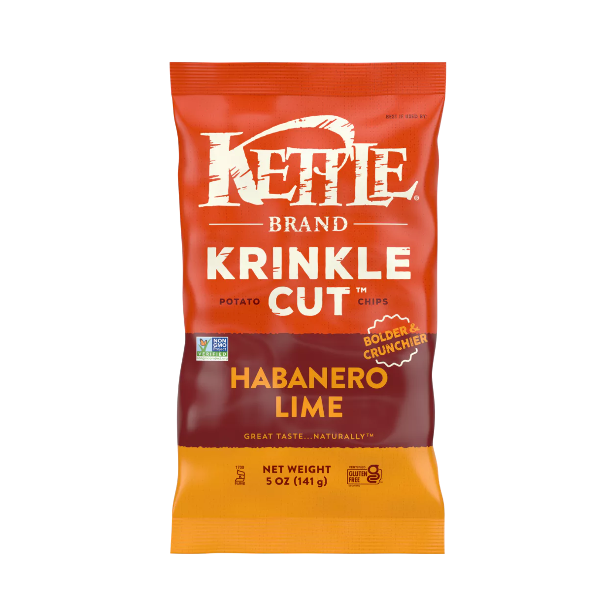 KETTLE BRAND Krinkle Habanero Lime Chips, 5 oz