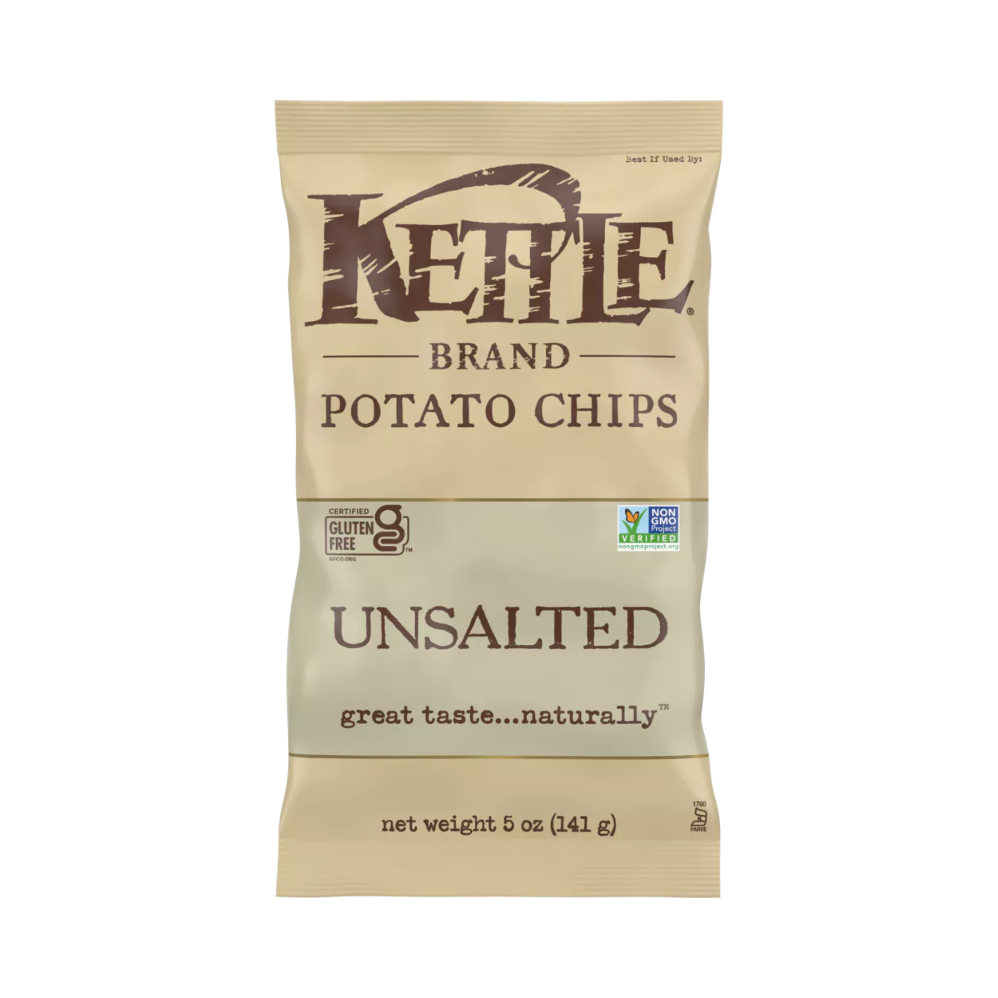 KETTLE BRAND Unsalted Chips, 5 oz