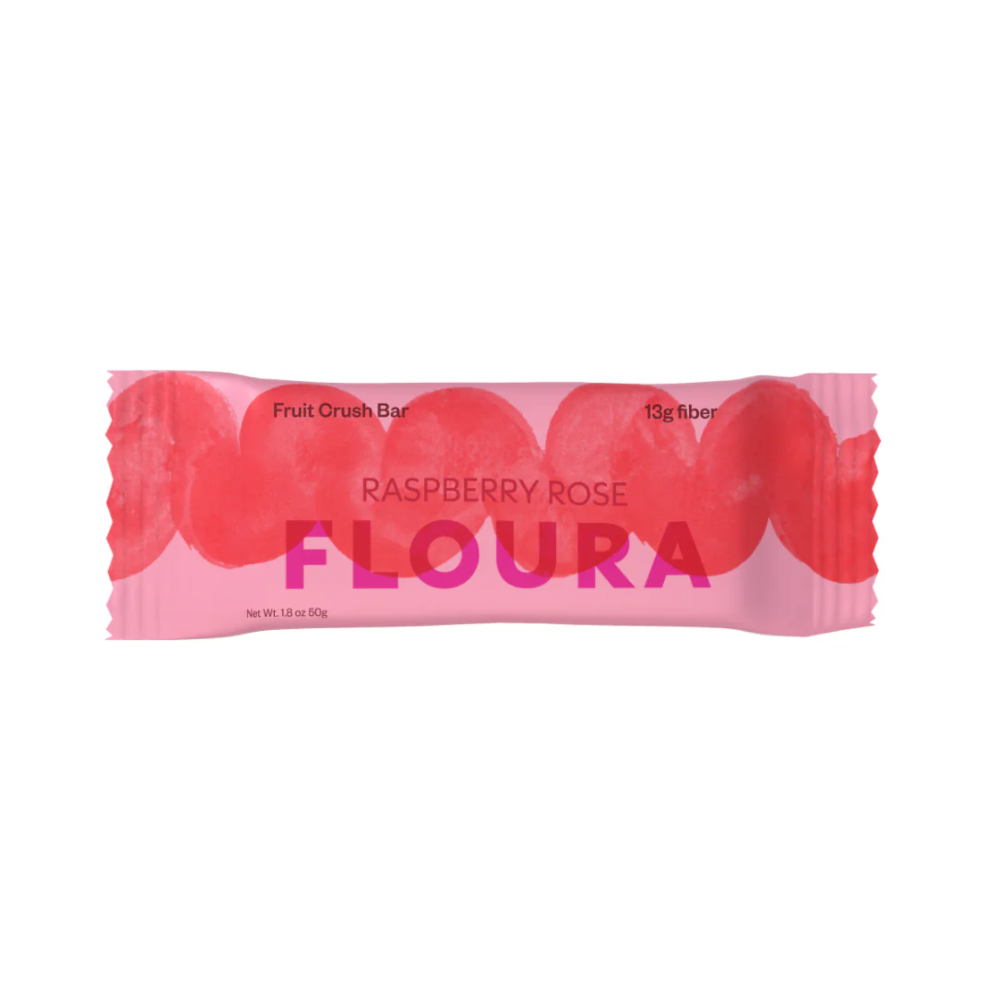 FLOURA Raspberry Rose Fiber Snack Bar