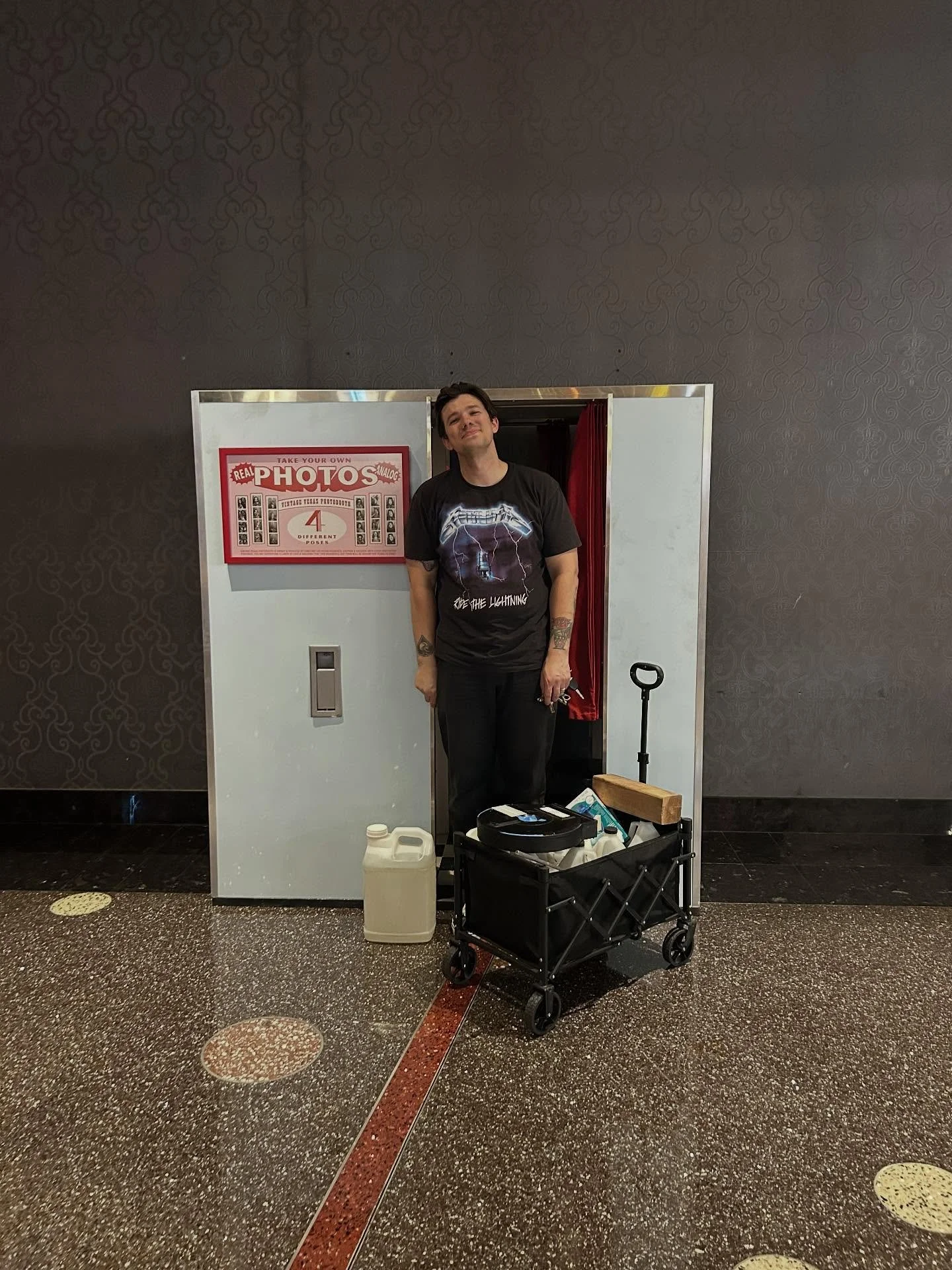 We&rsquo;ve spent an incredible amount of time refurbishing this booth that once lived outside! She&rsquo;s now in her new home &amp; our favorite casino @cosmopolitan_lv 🥰 thank you @tiffanyrosemiller for making our dreams come true! We can say wit