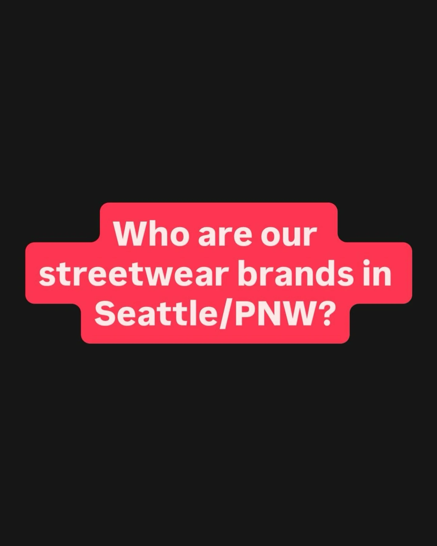 STREETWEAR BRAND ROLL CALL

And what yall doing in October???