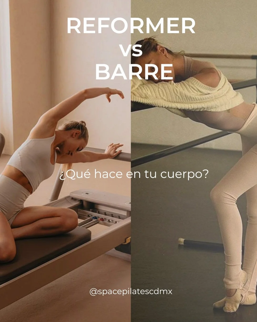 Reformer fortalece desde adentro.
Barre quema y reta tu resistencia.

No es uno u otro&hellip; es lo que tu cuerpo necesita hoy ✨

#reformerpilates #barreworkout #pilateslovers #fitnesscdmx #bodybalance
