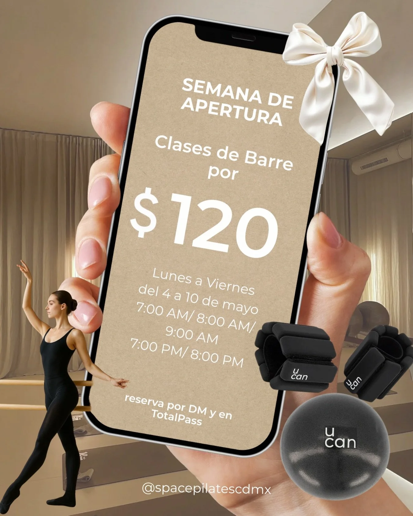 Piernas temblando, energ&iacute;a alta y cero estr&eacute;s ✨
Reserva tu clase de Barr&eacute;
Solo por apertura $120 por clase 🤍
#BarreCDMX #PilatesCDMX #WellnessCDMX #FitnessGirls