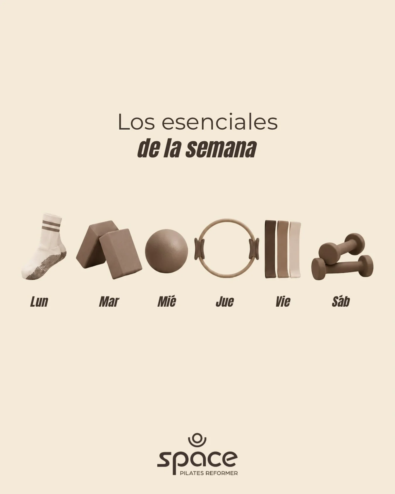 ✨ Los esenciales de la semana se ven as&iacute;.
Un d&iacute;a Reformer, otro Wunda, otro Barre&hellip; y de repente Space ya es parte de tu rutina. 🤎

Movimiento, fuerza y ese ratito de la semana que es solo para ti.

&iquest;Cu&aacute;ntos d&iacut