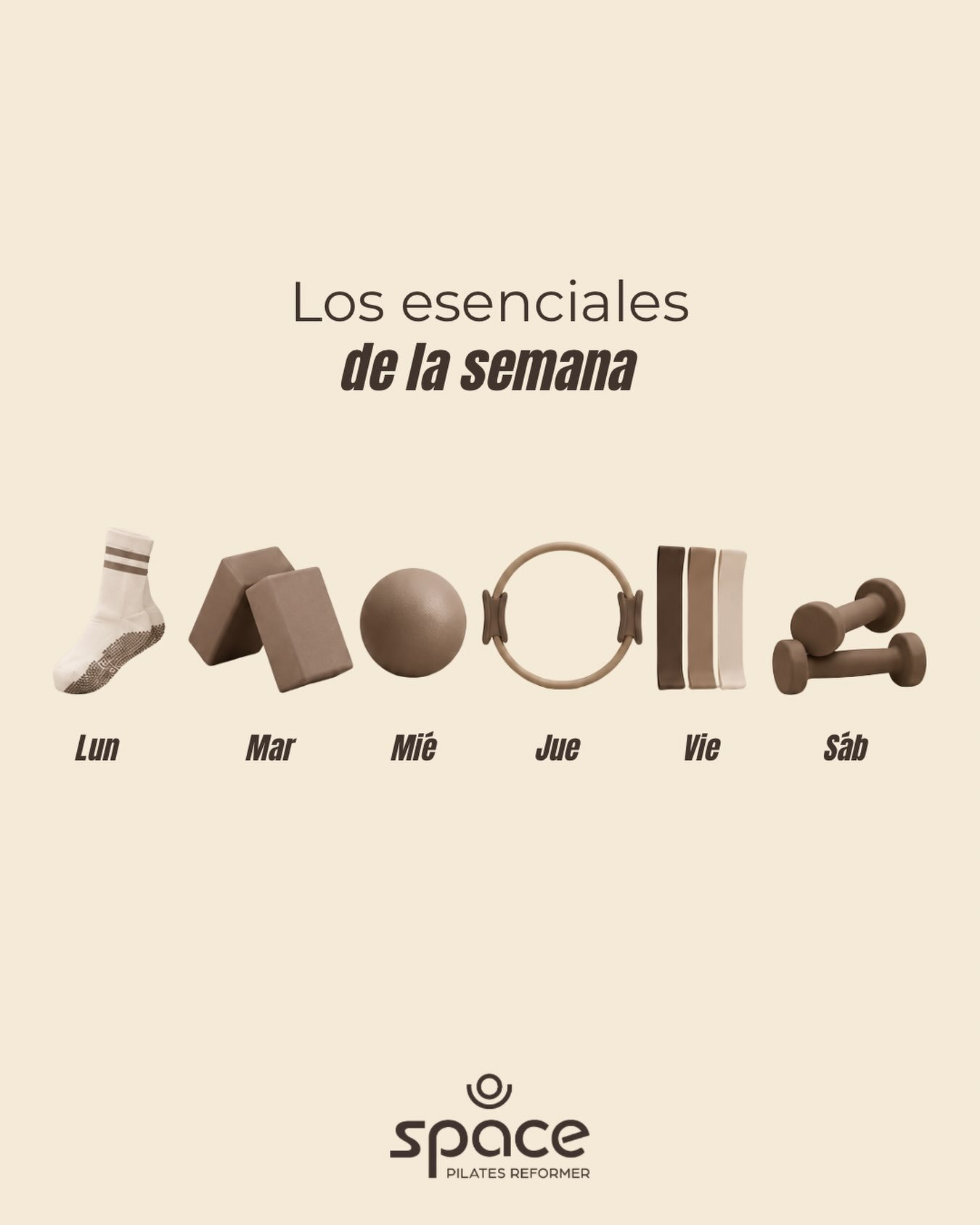 ✨ Los esenciales de la semana se ven as&iacute;.
Un d&iacute;a Reformer, otro Wunda, otro Barre&hellip; y de repente Space ya es parte de tu rutina. 🤎

Movimiento, fuerza y ese ratito de la semana que es solo para ti.

&iquest;Cu&aacute;ntos d&iacut