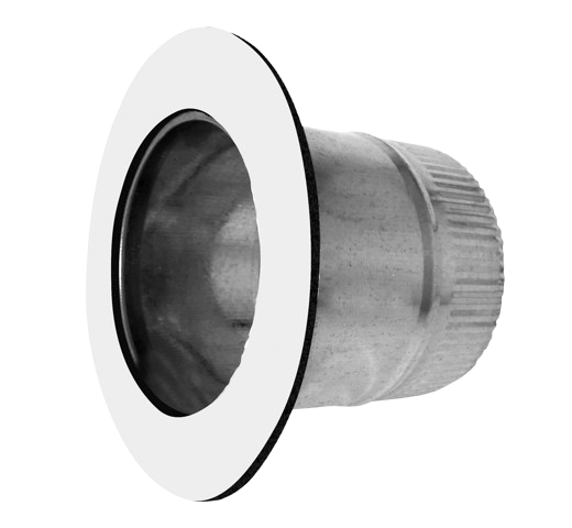 Close-up view of a metal camera lens or optical component with a white rim and textured grip on the side.