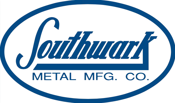 Southwark Metal Manufacturing Company logo in blue text inside an oval shape.