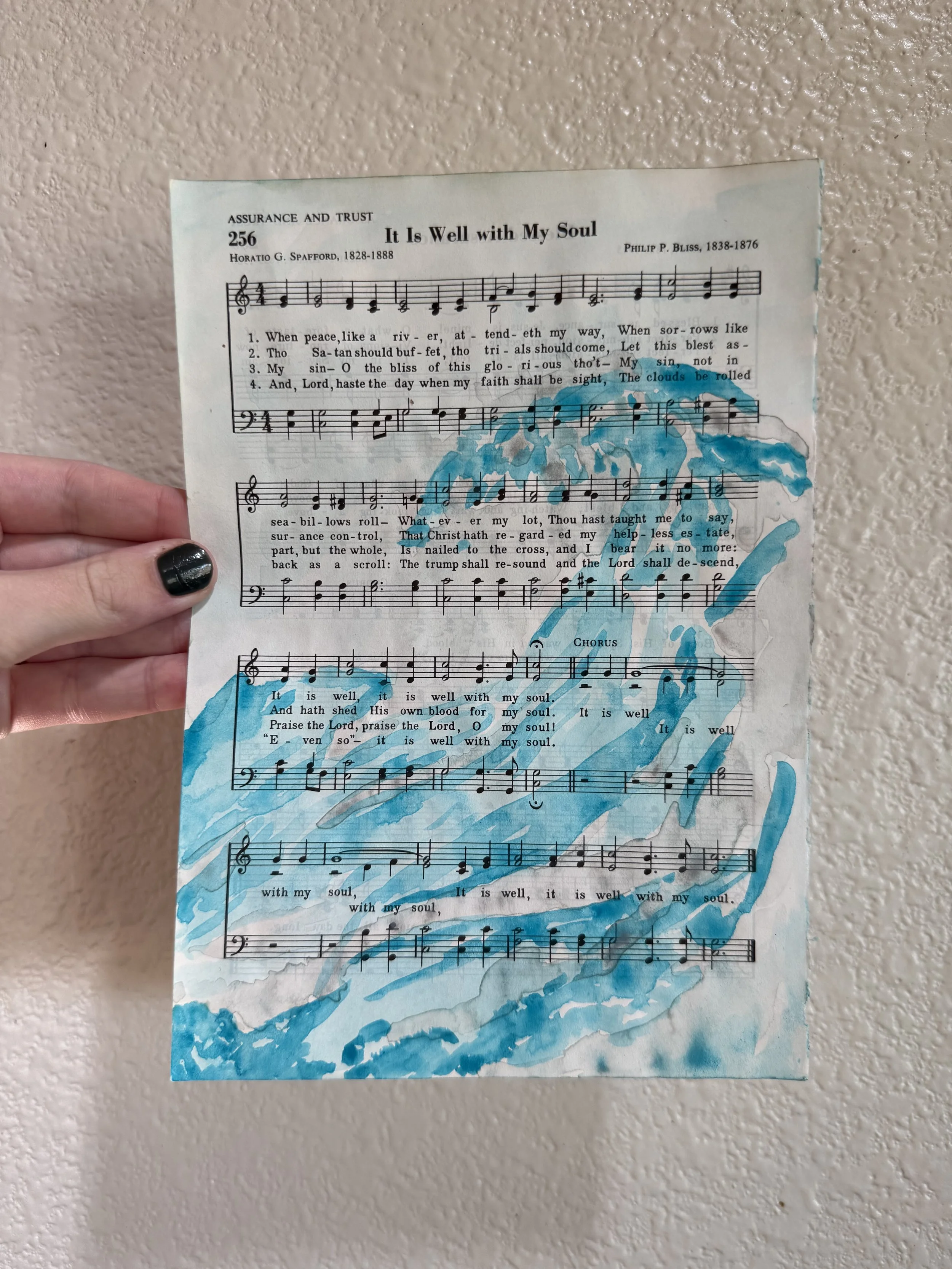Watercolor Hymn | It Is Well With My Soul