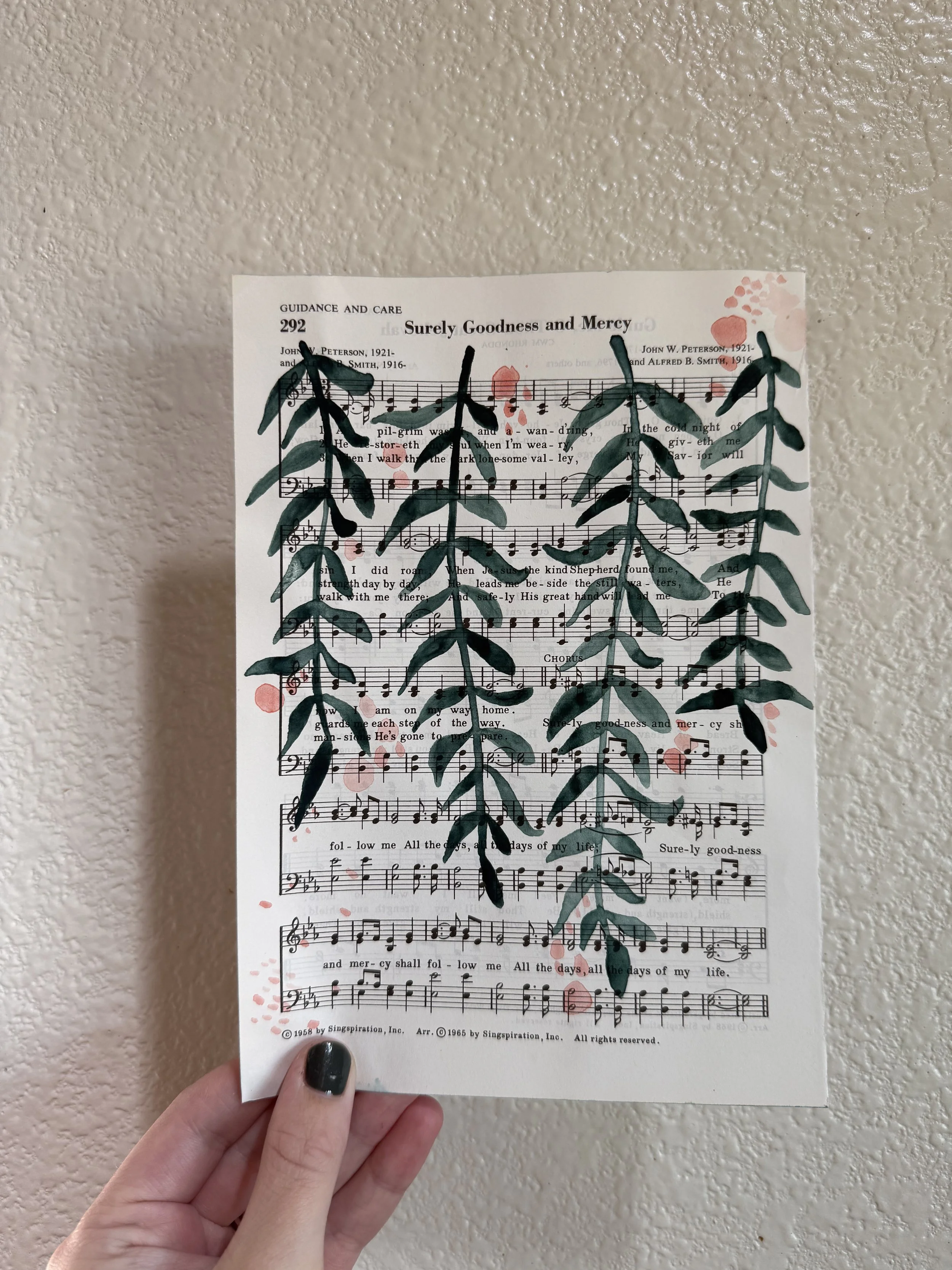 Watercolor Hymn | Surely Goodness and Mercy