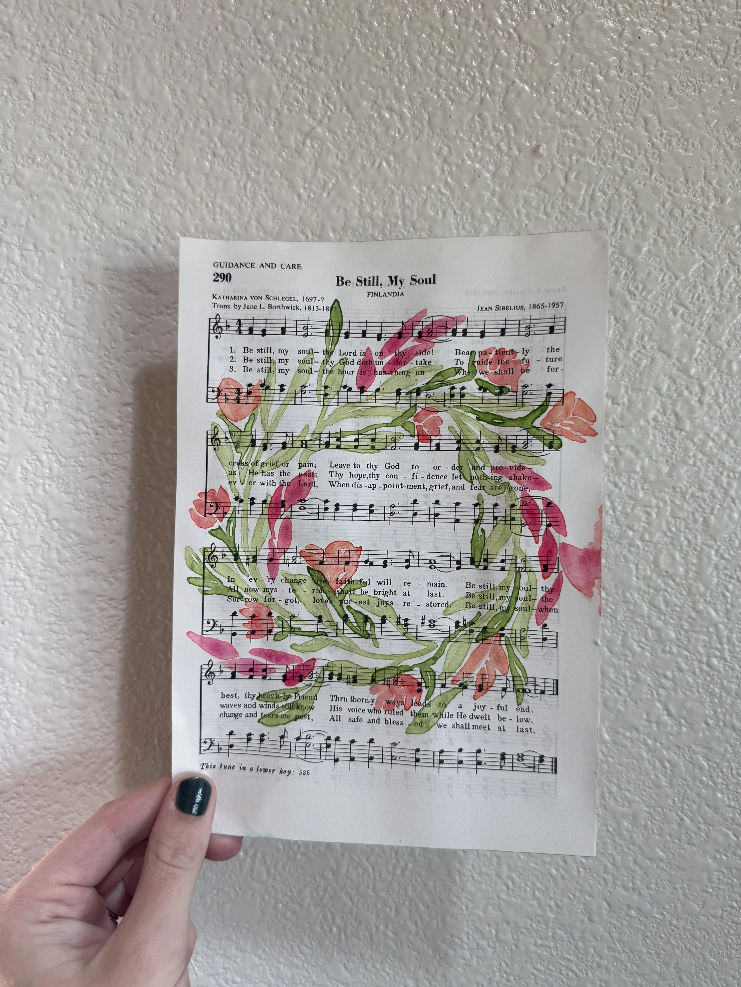 Watercolor Hymn | Be Still My Soul