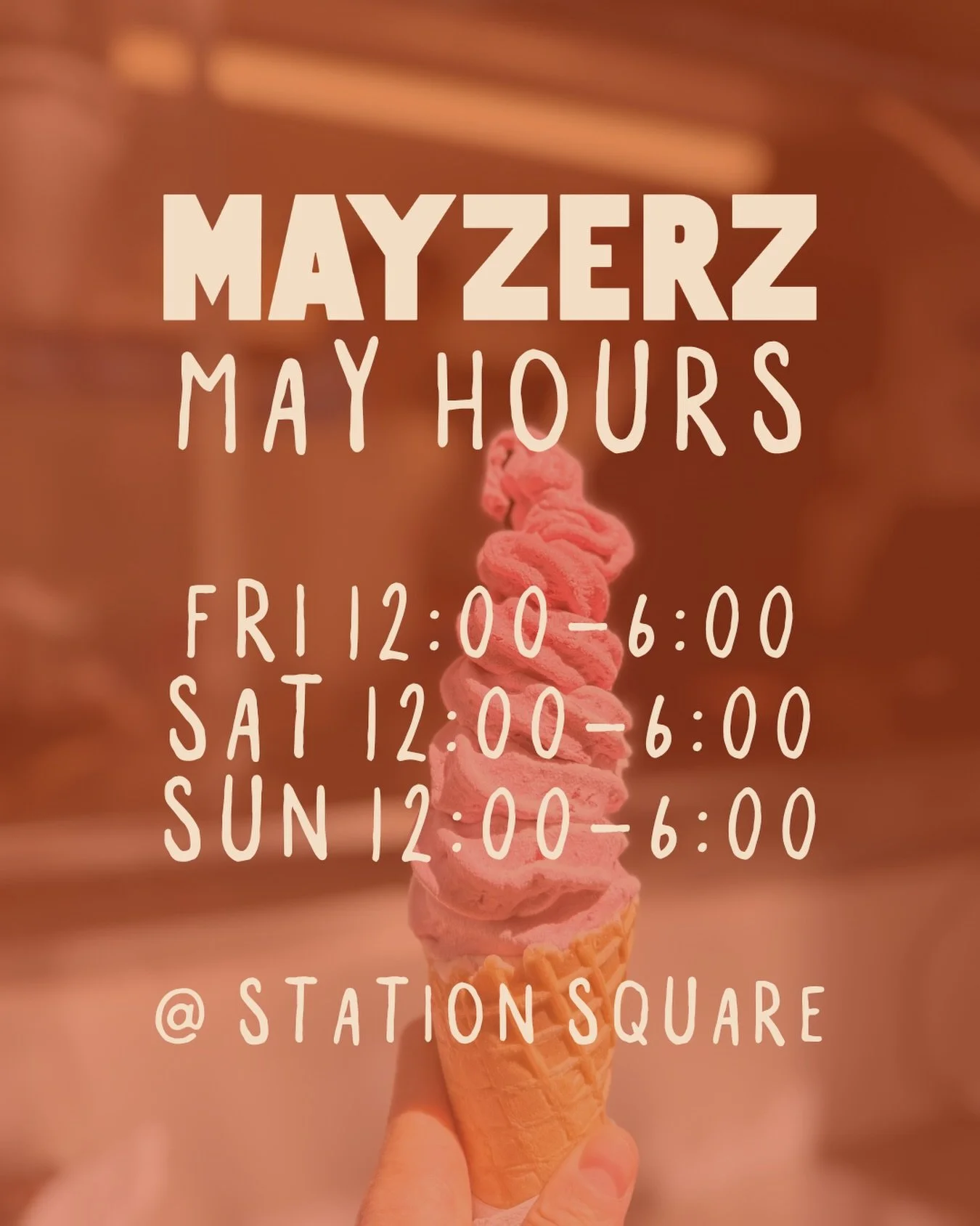 As we ramp up towards summer, Mayzerz will be open Fri-Sun 12-6 for the remainder of May! 

Catch us downtown Fernie on 6th St between 1st and 2nd Ave 🤙🍦 

#stokeandsoftserve #mayzerzfernie #realfruiticecream #ferniestoke #thegoodstuff