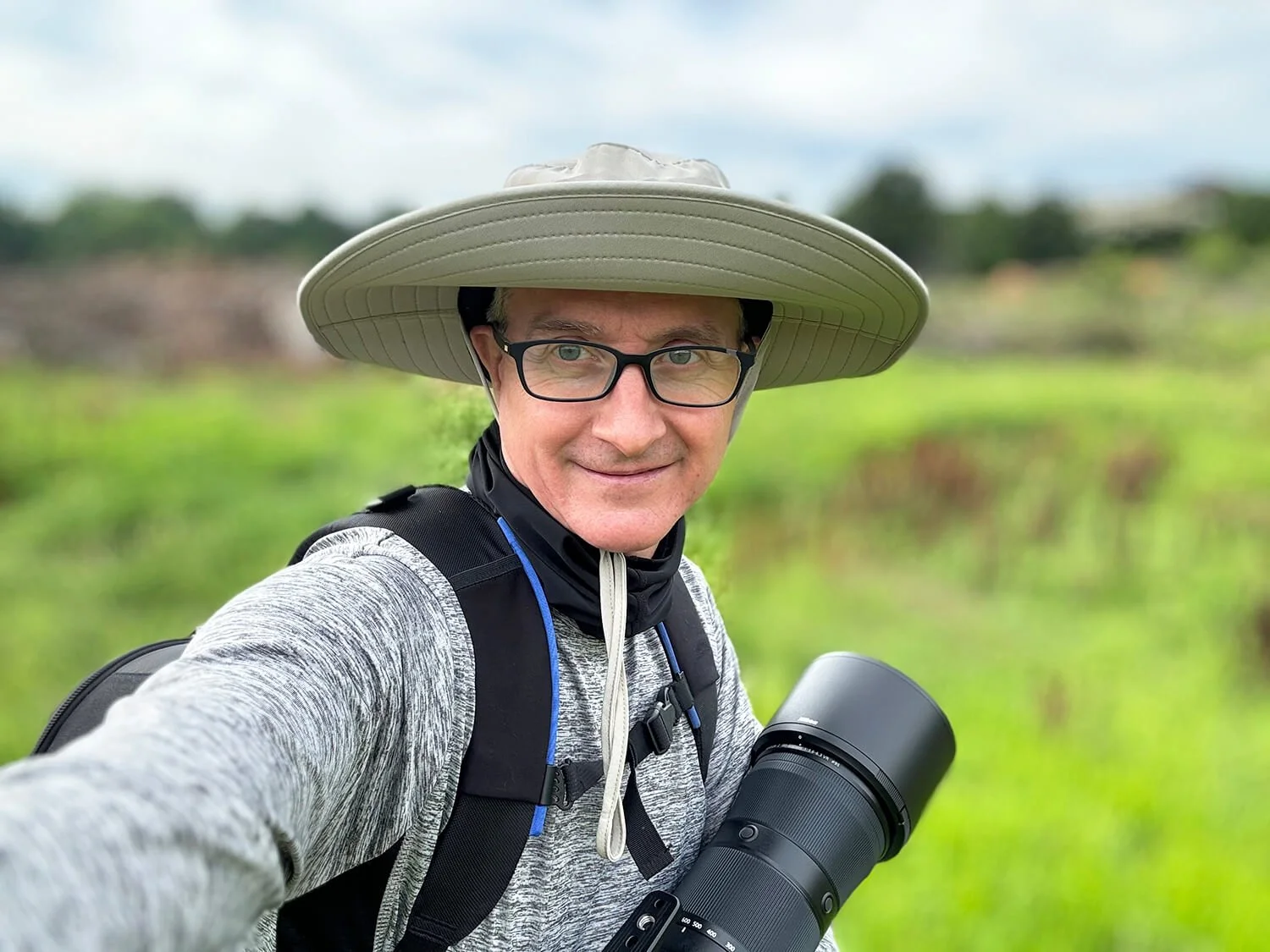 North Carolina landscape and bird photographer Alan Trammel at Dix Park Raleigh, North Carolina