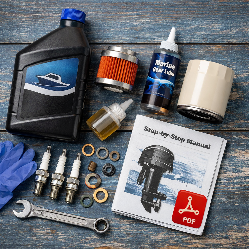 100-Hour Outboard Service DIY Kit