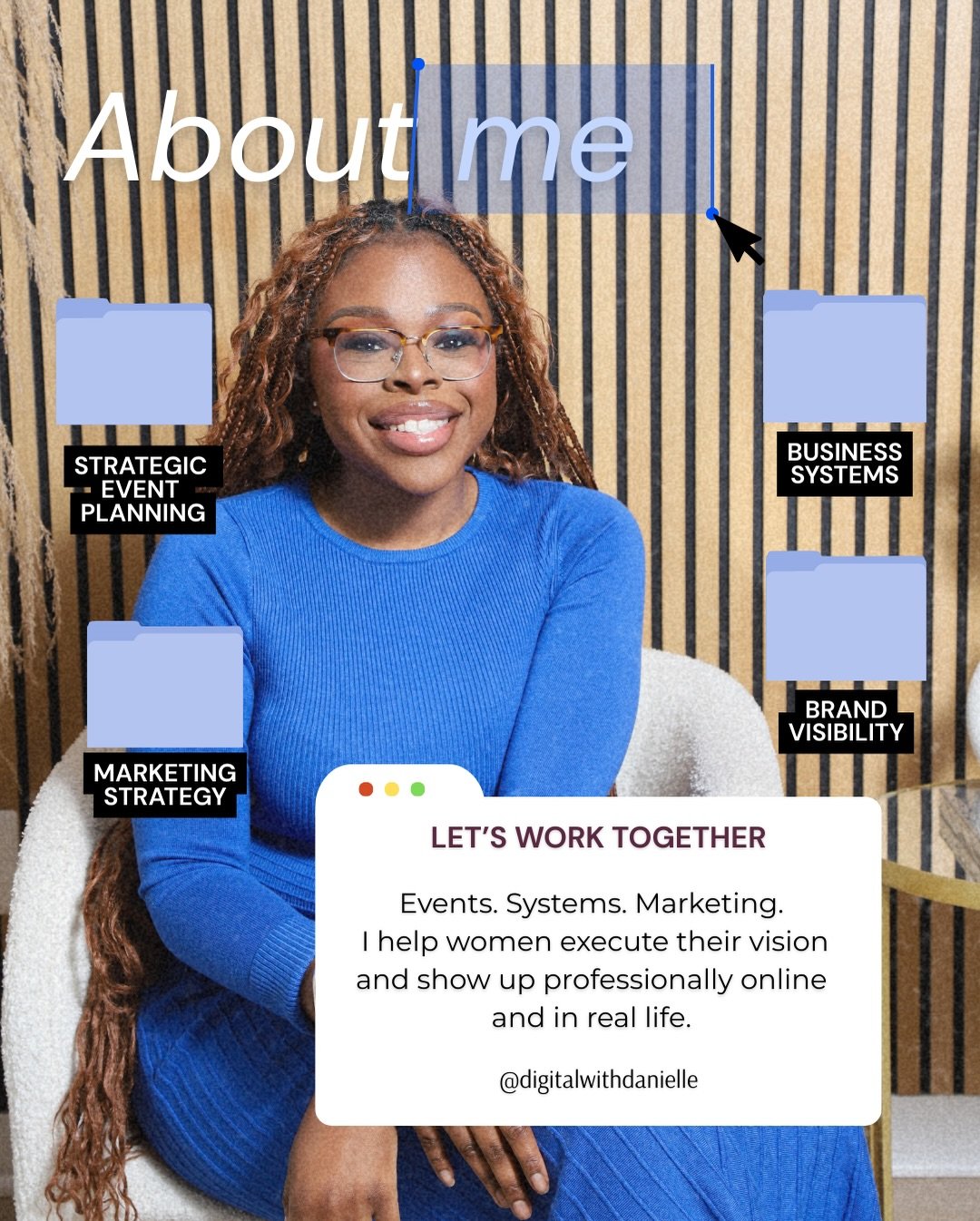 I don&rsquo;t just give ideas.

I help you execute them.

Events 🎤

Business systems 👩🏾&zwj;💻

Marketing strategy 📱

Brand visibility 🤳🏾

If you&rsquo;re ready to show up polished, prepared, and positioned to get paid, let&rsquo;s work.

#mark