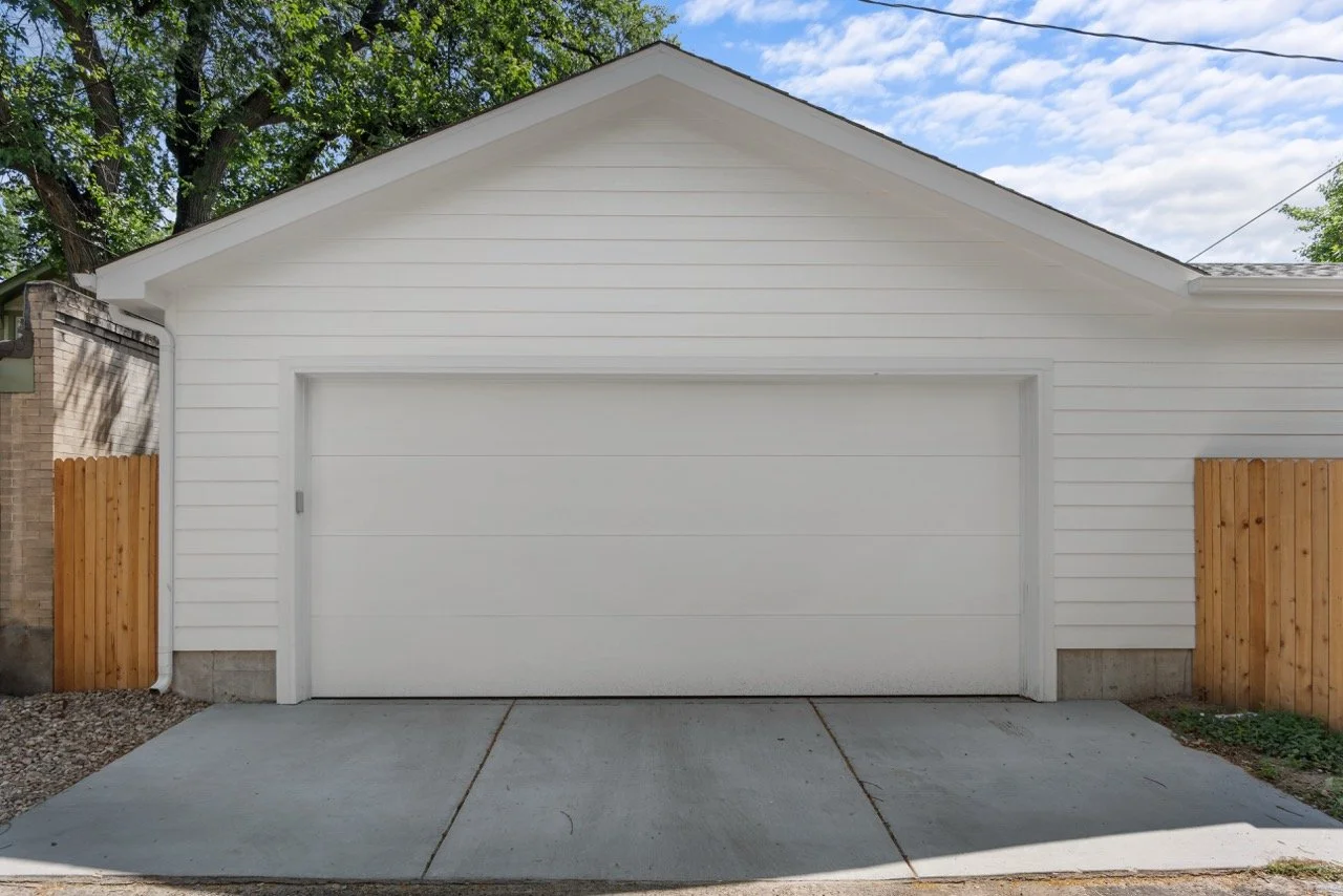 Denver two-car garage in Park Hill Neighborhood.