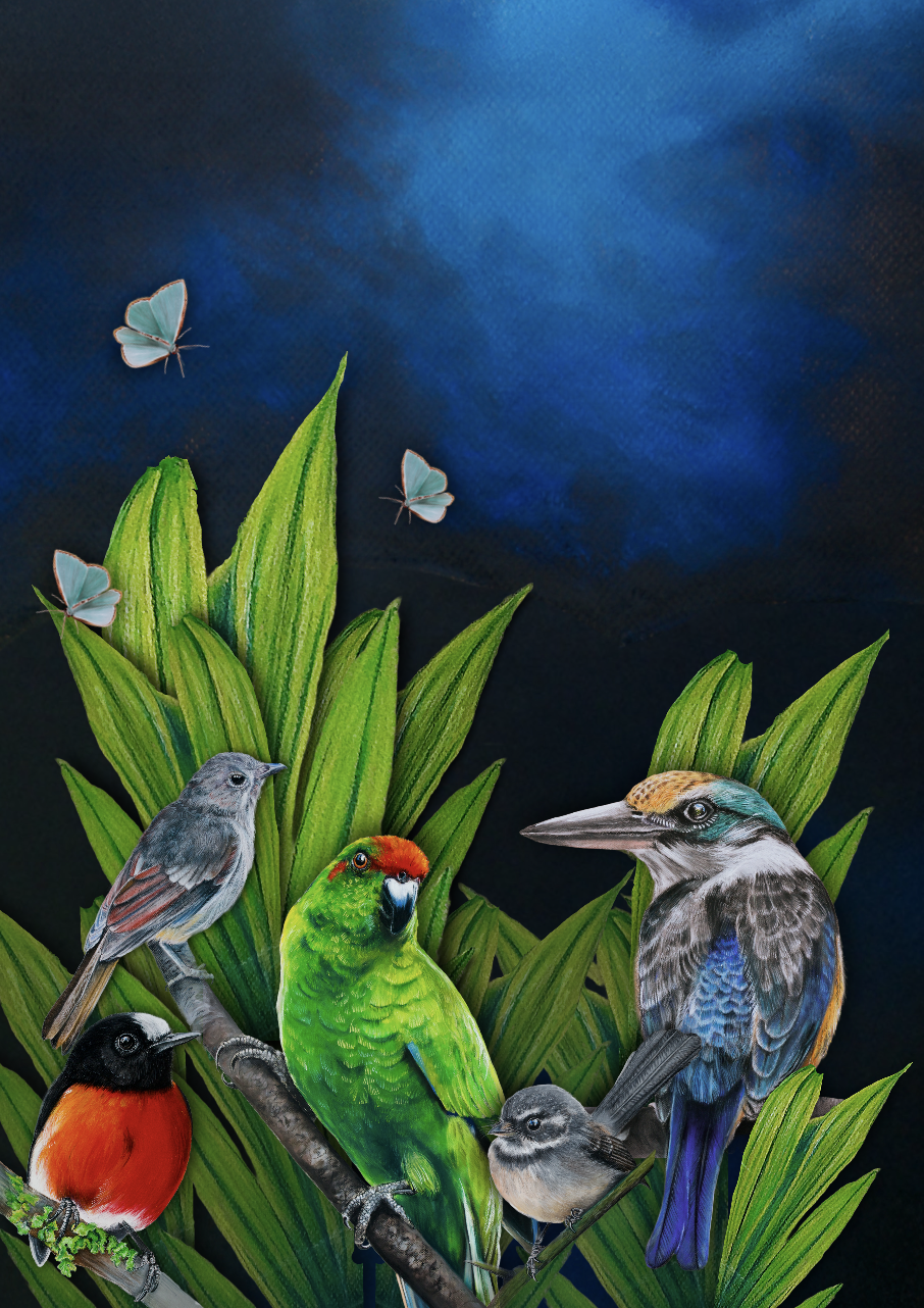 Norfolk Birds Tea Towel