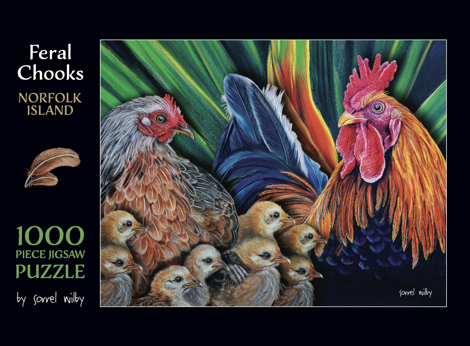 Feral Chook 1,000 piece Puzzle