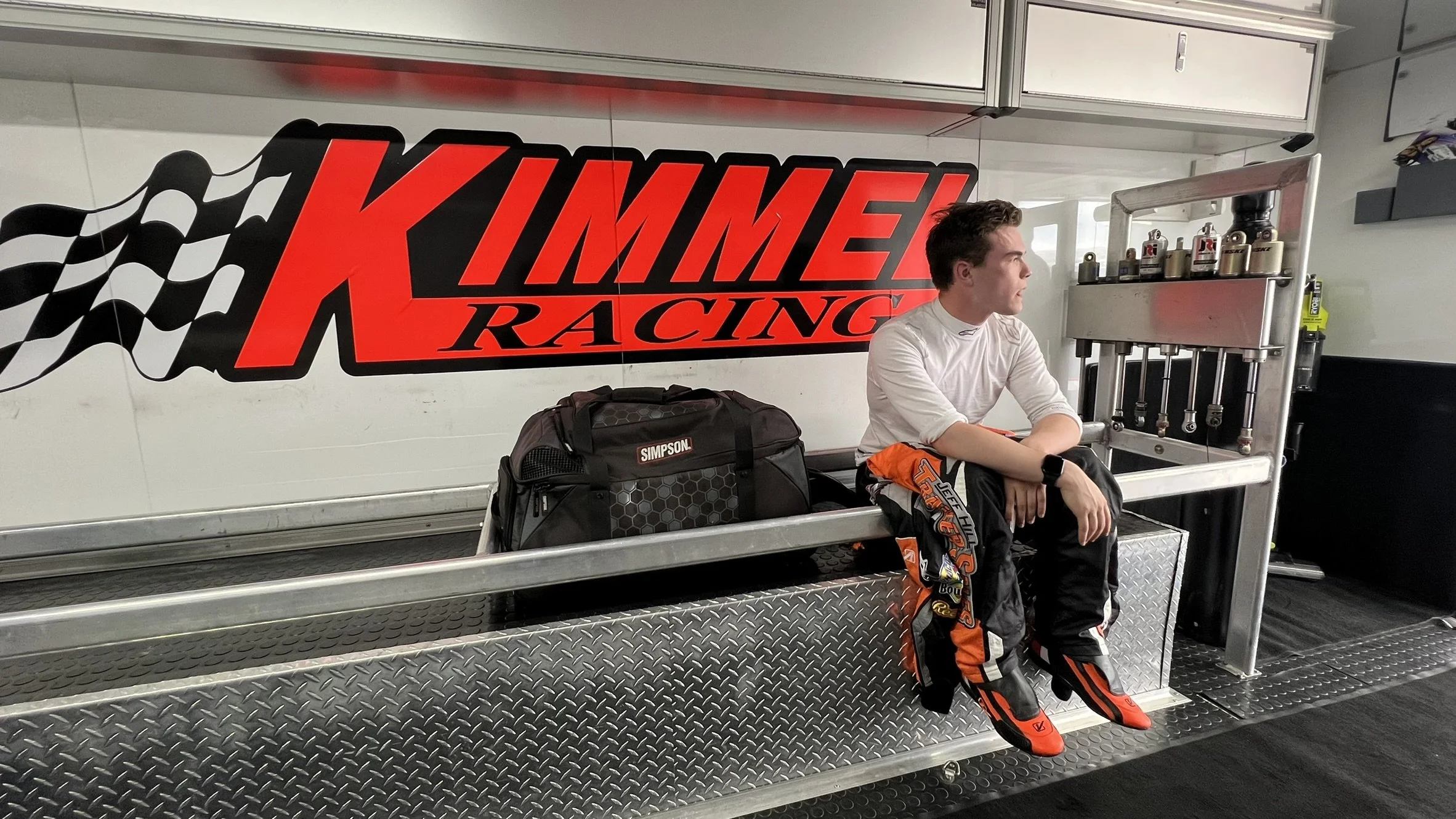 Landon Brown Racing ARCA testing at Kansas Speedway with Kimmel Racing