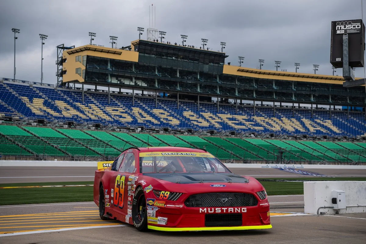 Landon Brown Racing ARCA testing at Kansas Speedway with Kimmel Racing